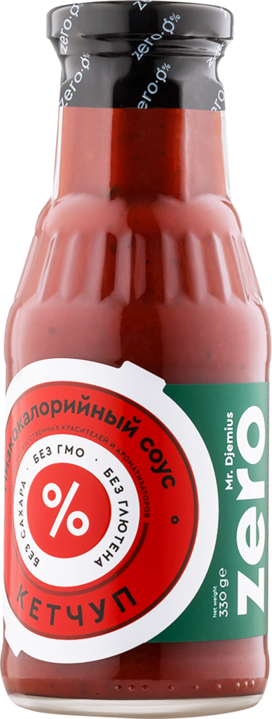 Изображение товара Кетчуп низкокалорийный MR.DJEMIUS ZERO, 330г