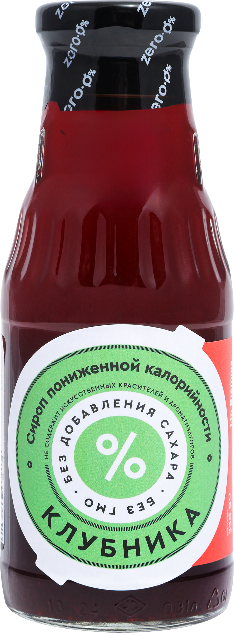 Изображение товара Сироп низкокалорийный MR.DJEMIUS ZERO Клубника, 330г