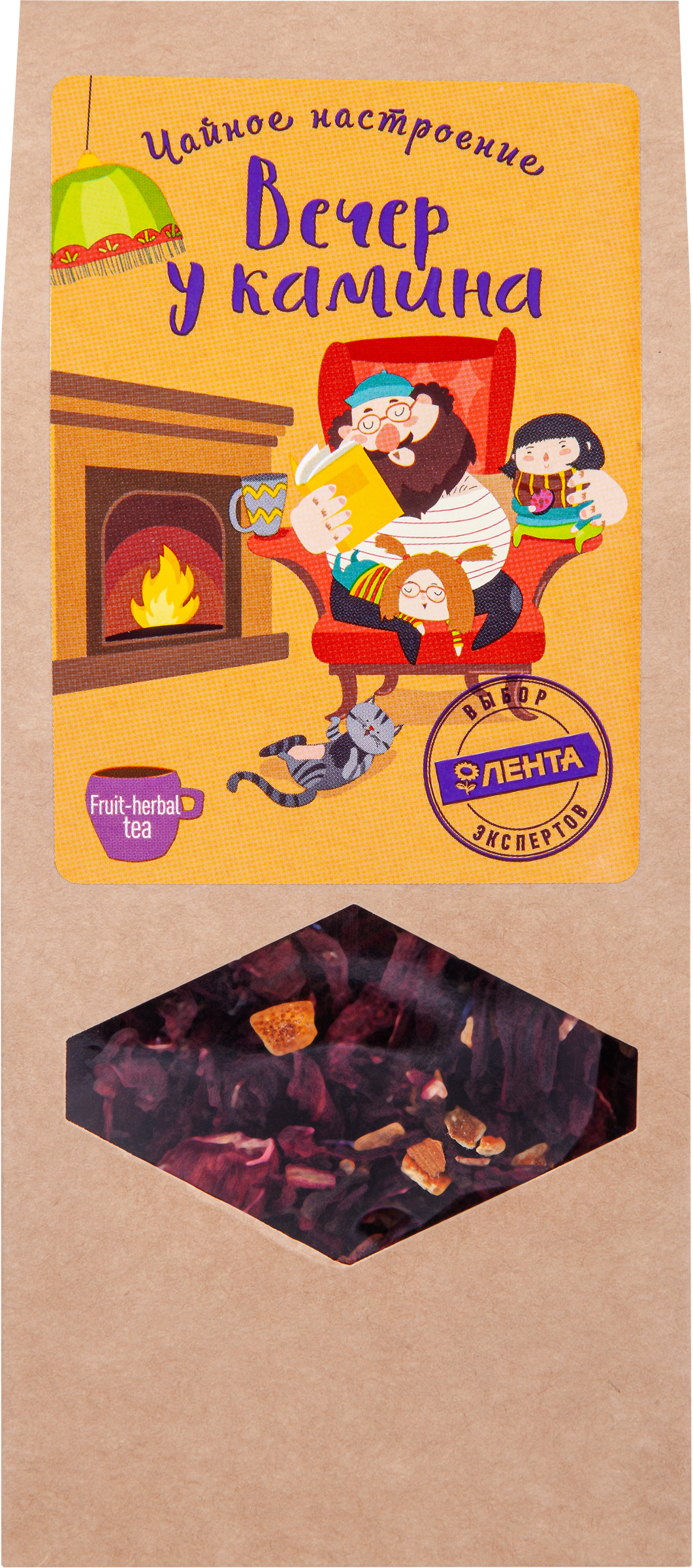 Изображение товара Чай травяной ЧАЙНОЕ НАСТРОЕНИЕ Вечер у камина листовой, 60г