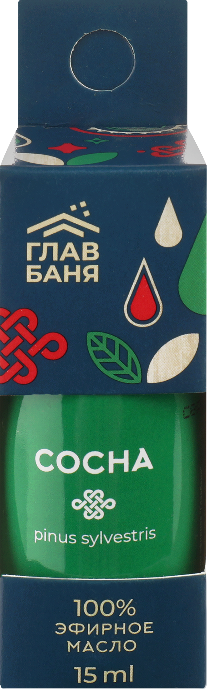 Изображение товара Эфирное масло сосна ГЛАВБАНЯ 17мл натуральное для бани и сауны