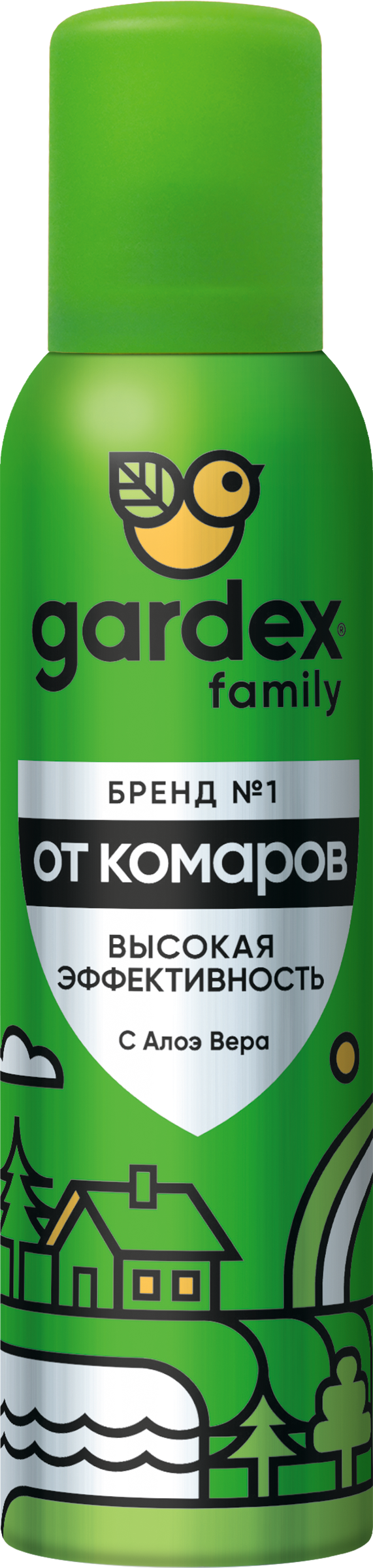 Изображение товара Аэрозоль-репеллент GARDEX Family 150мл для защиты от комаров