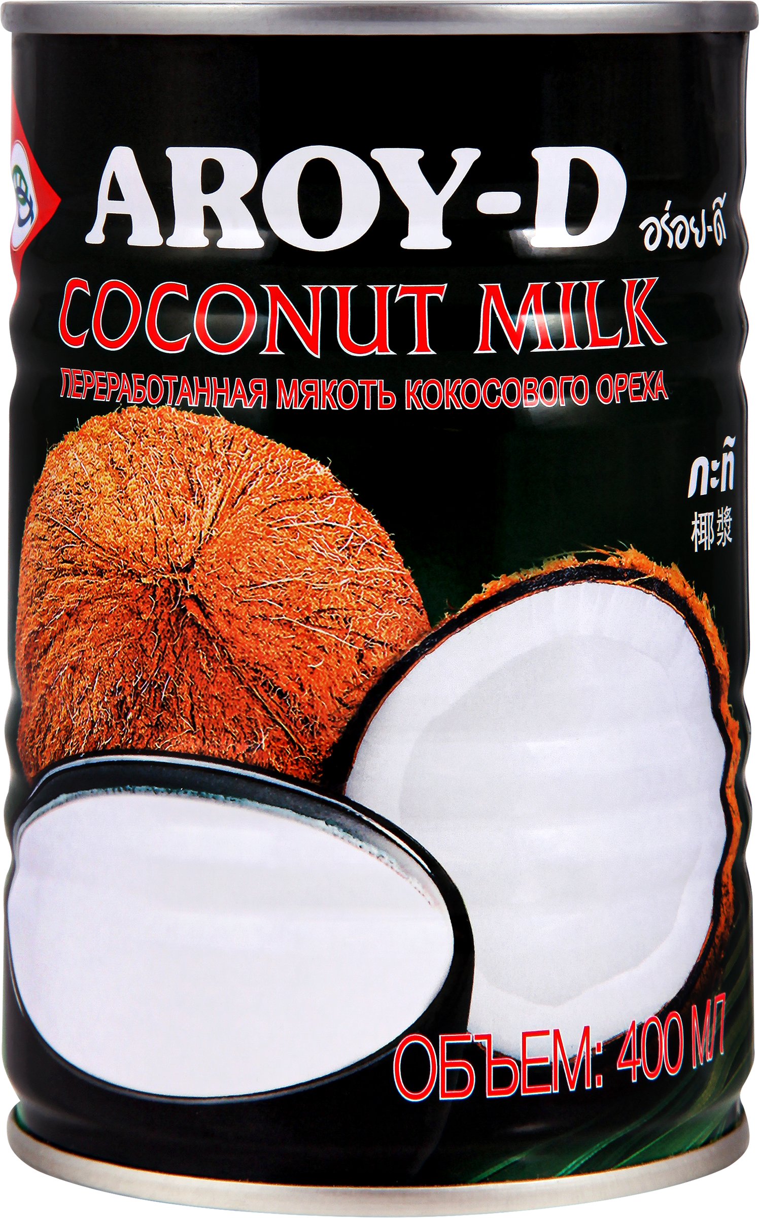 Изображение товара Молоко кокосовое AROY-D 17–19%, 400мл