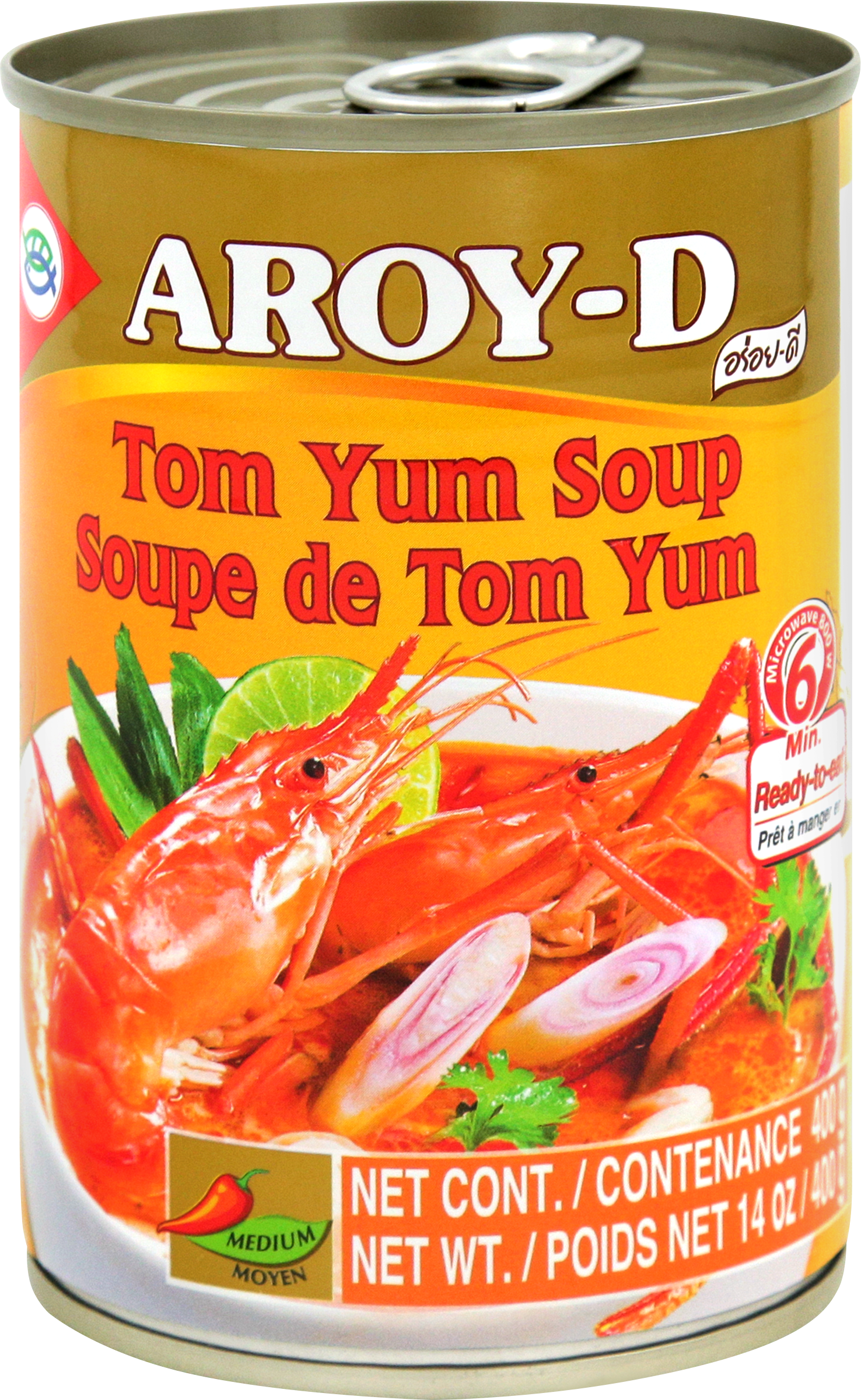 Изображение товара Суп AROY-D Том Ям, 400г