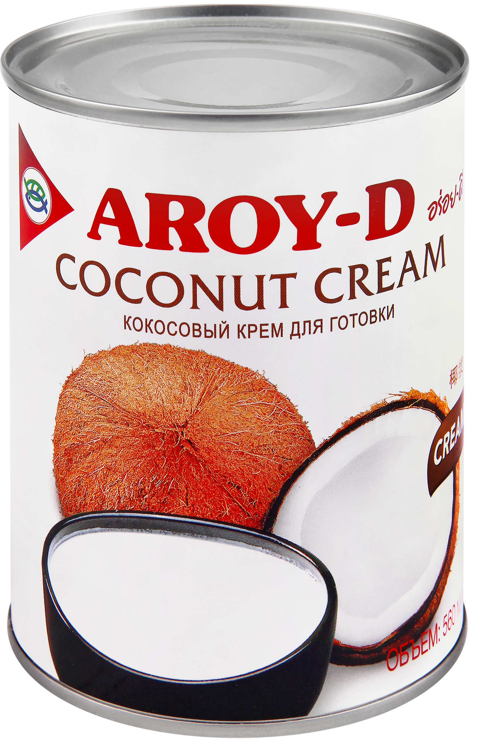 Изображение товара Крем кокосовый для готовки AROY-D 560 мл - веганский, натуральный, без добавленного сахара
