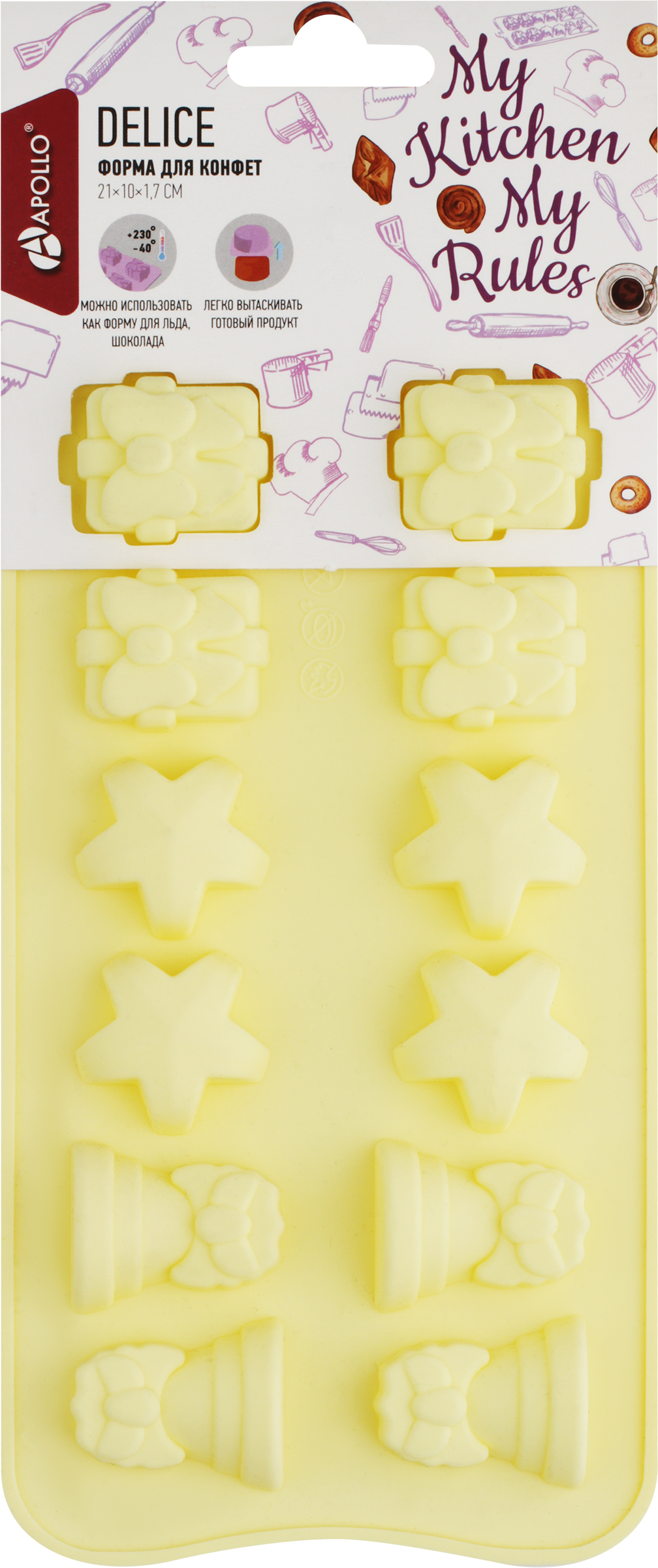 Изображение товара Форма для конфет APOLLO Delice силиконовая, Арт. DEL-01-L