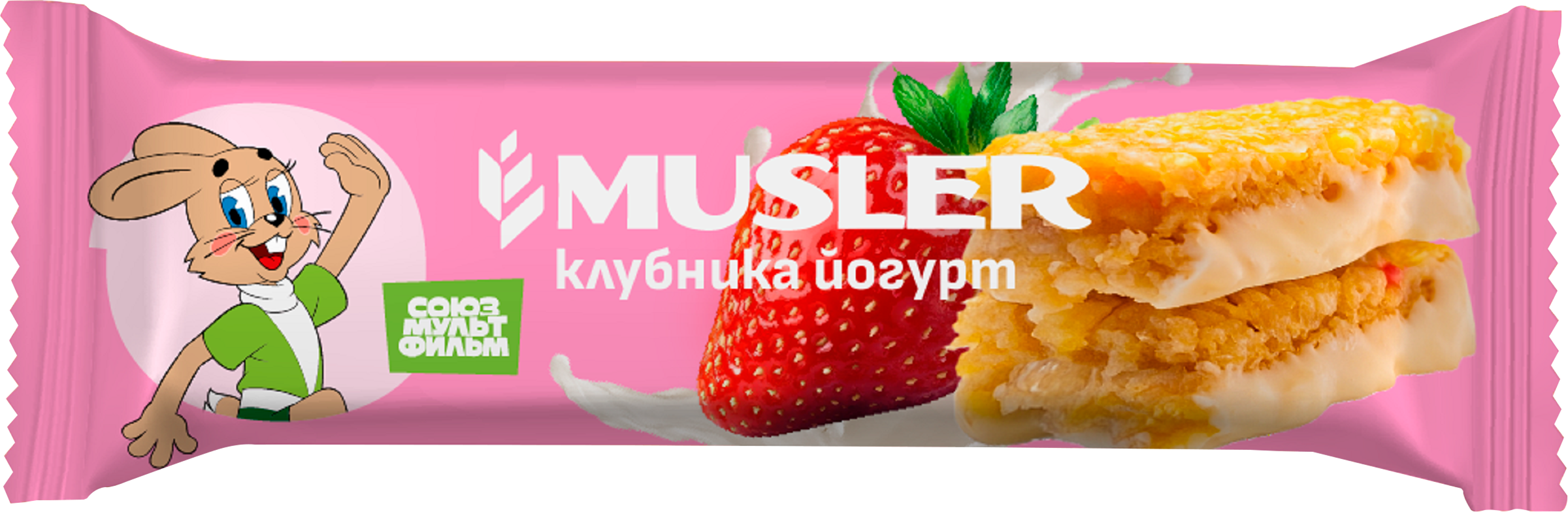 Изображение товара Батончик мюсли MUSLER Клубника и йогурт, 30г