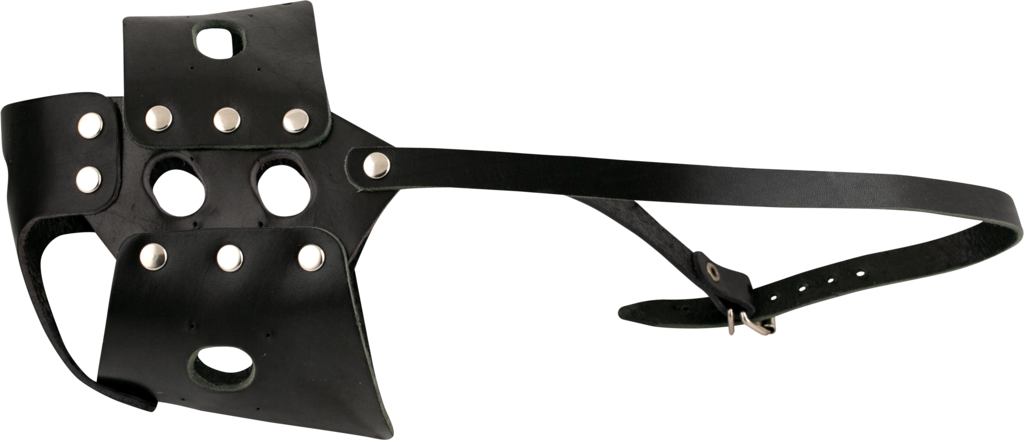 Изображение товара Намордник ЛЕНТА №4 вырубной Овчарка из натуральной кожи и металла