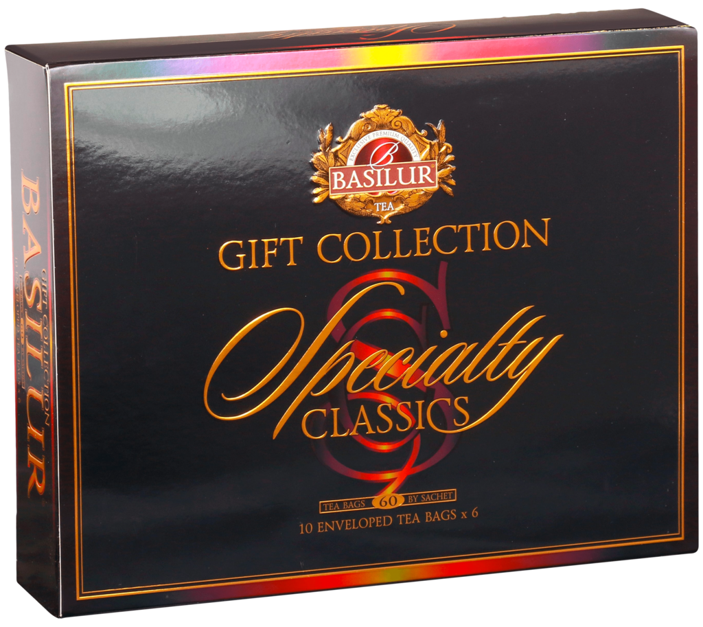 Изображение товара Чай черный BASILUR Избранная классика ассорти, 60 пакетиков, насыщенный вкус и аромат