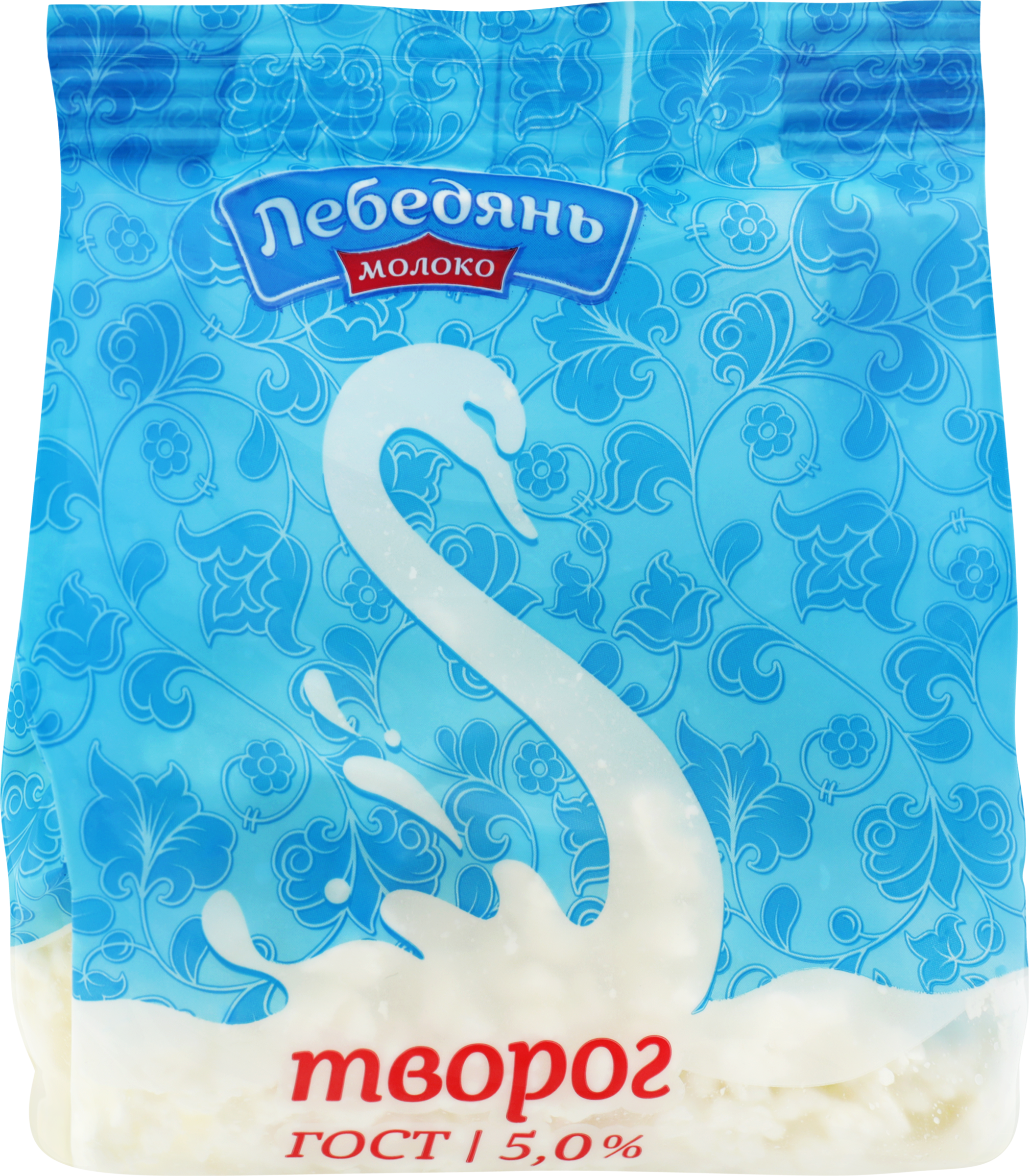Изображение товара Творог ЛЕБЕДЯНЬМОЛОКО 5% без ЗМЖ 300г - полезный белковый продукт из России