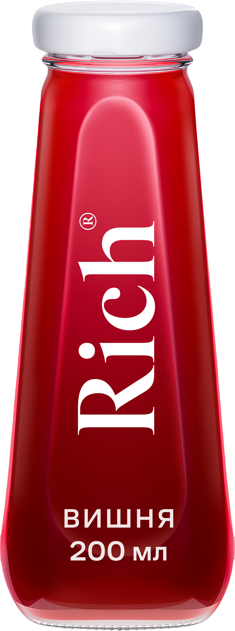 Изображение товара Сок RICH Вишня в стеклянной бутылке 0.2л