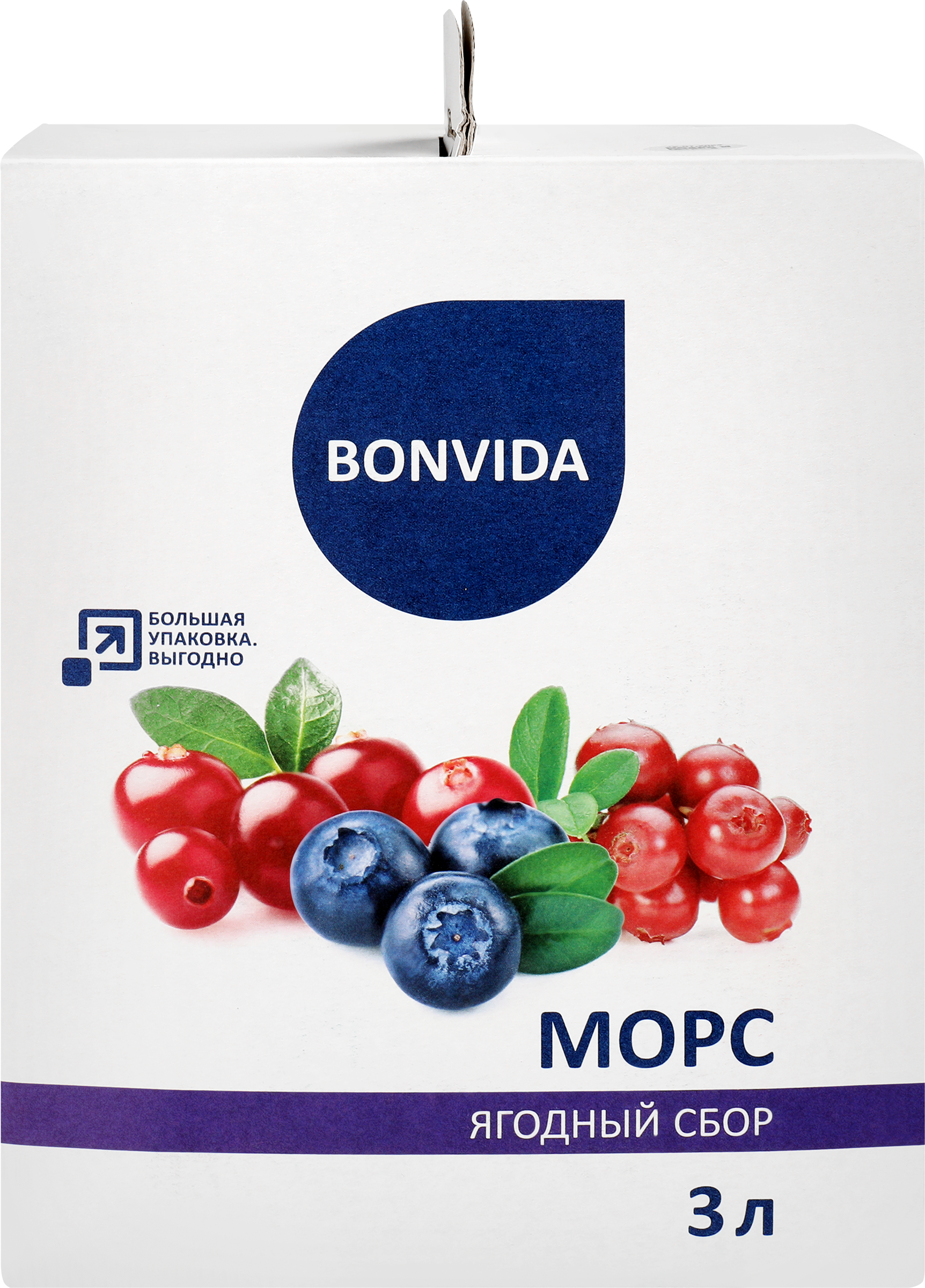 Изображение товара Морс BONVIDA Ягодный сбор 3л натуральный ягодный напиток