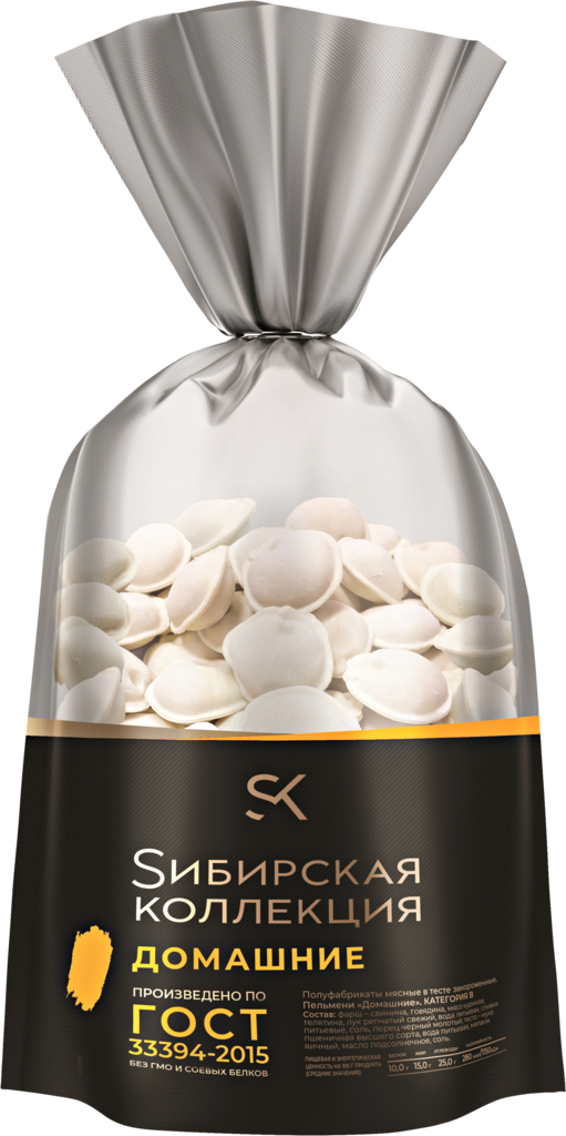 Изображение товара Пельмени СИБИРСКАЯ КОЛЛЕКЦИЯ Домашние, категория В, 700г