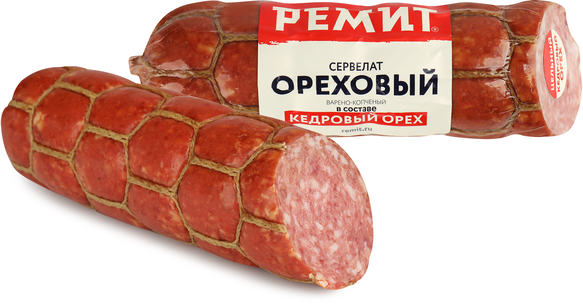 Изображение товара Колбаса копчено-вареная РЕМИТ Ореховый, 300г