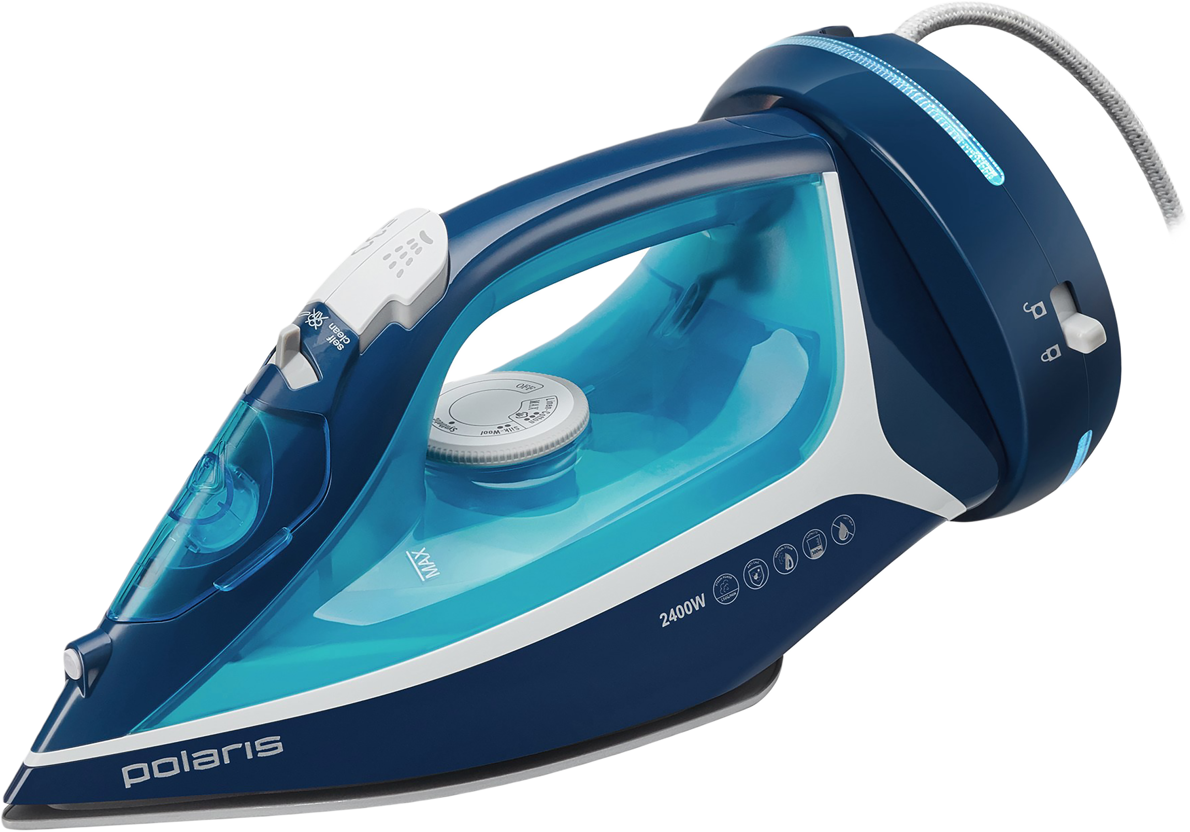 Изображение товара Утюг POLARIS PIR 2457K/2444K Cord с паровой подкачкой и мощностью
