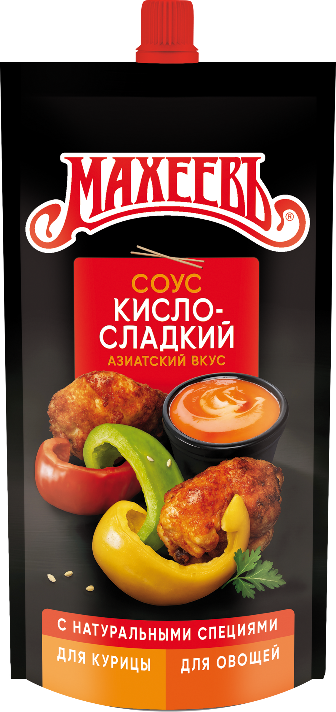 Изображение товара Соус МАХЕЕВЪ Кисло-сладкий 230г натуральный и ароматный для блюд