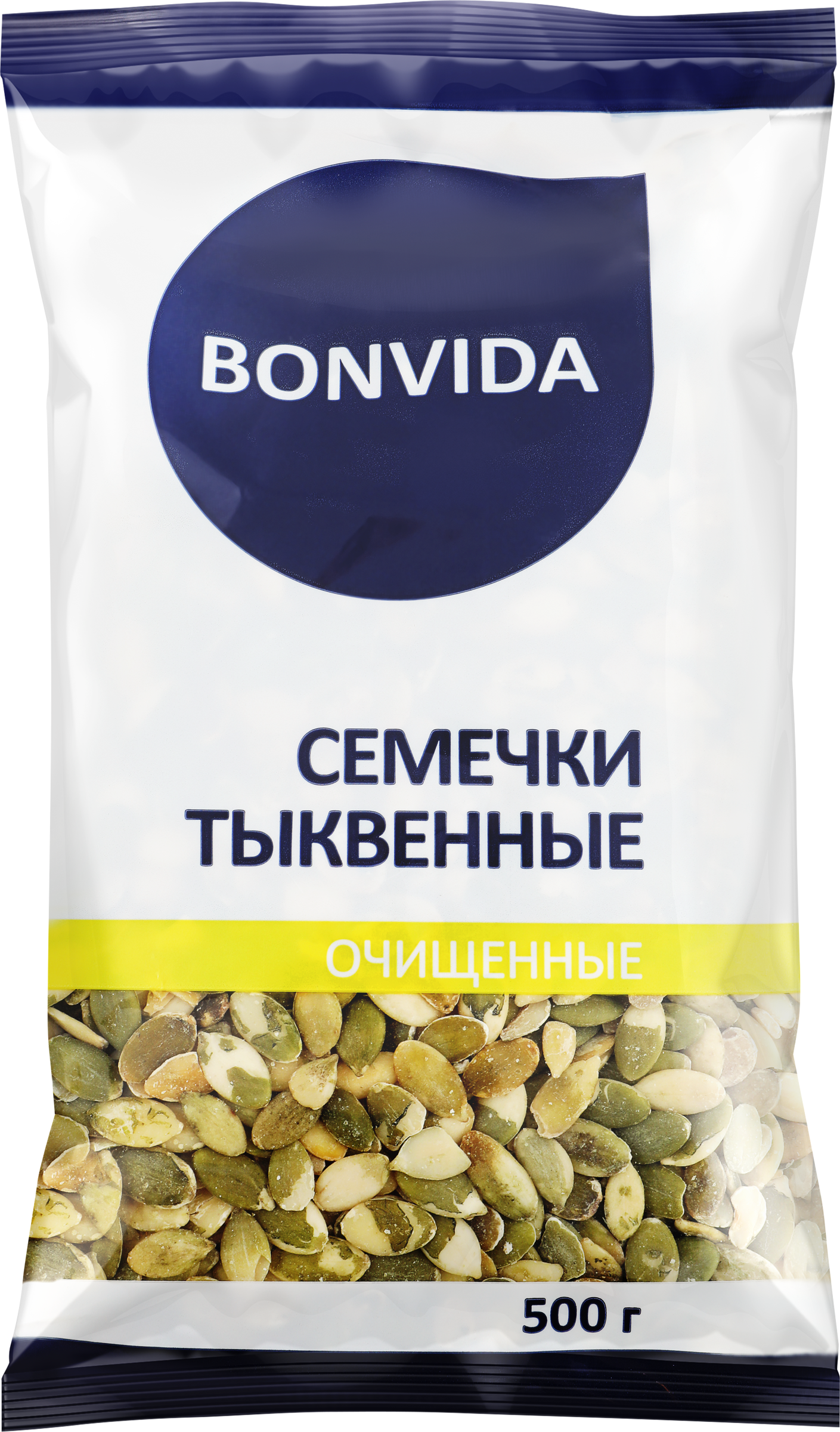 Изображение товара Семена тыквы BONVIDA очищенные 500г натуральные без соли и жарки
