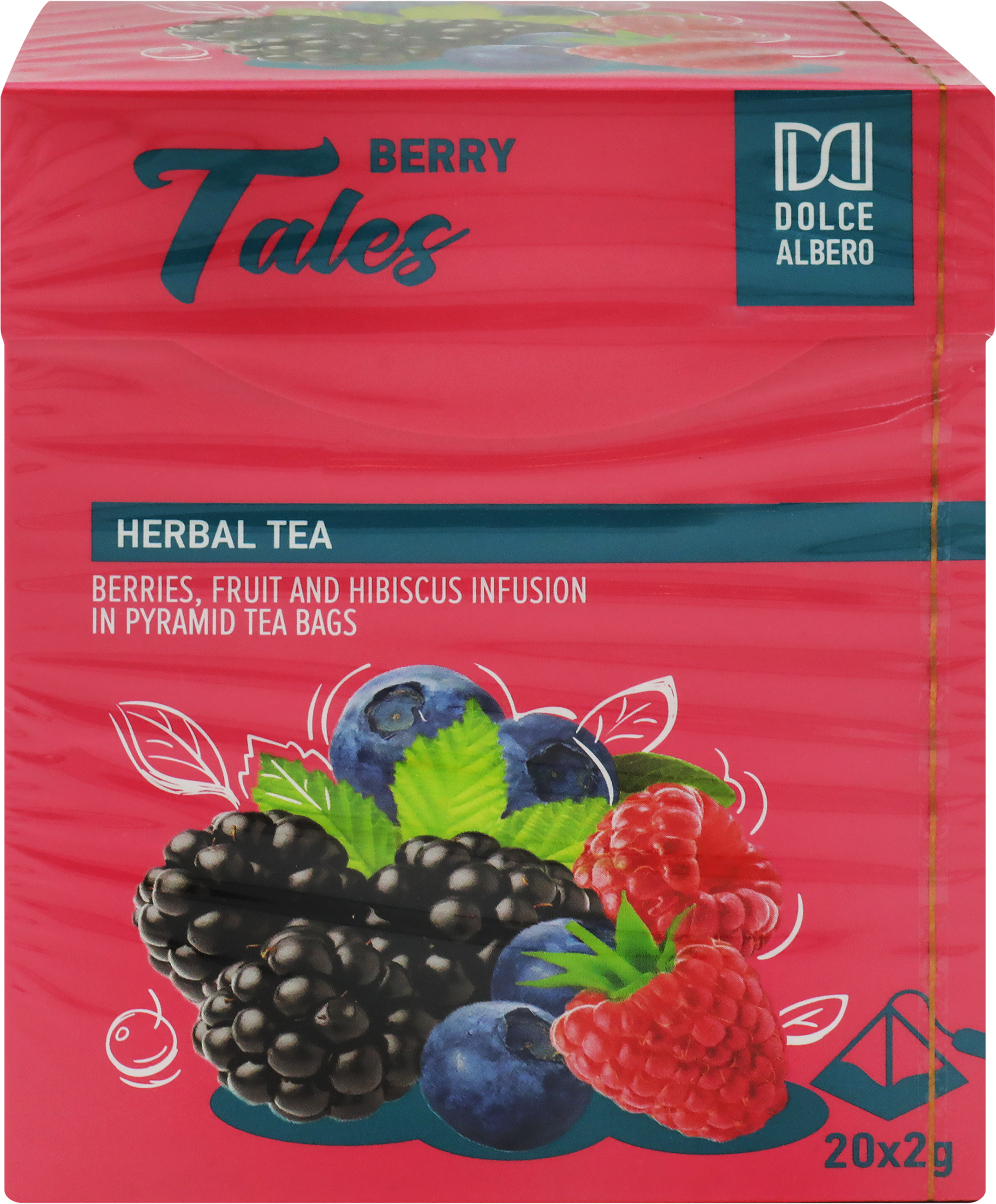 Изображение товара Чайный напиток DOLCE ALBERO Berry Tales с ягодами, 20 пакетиков