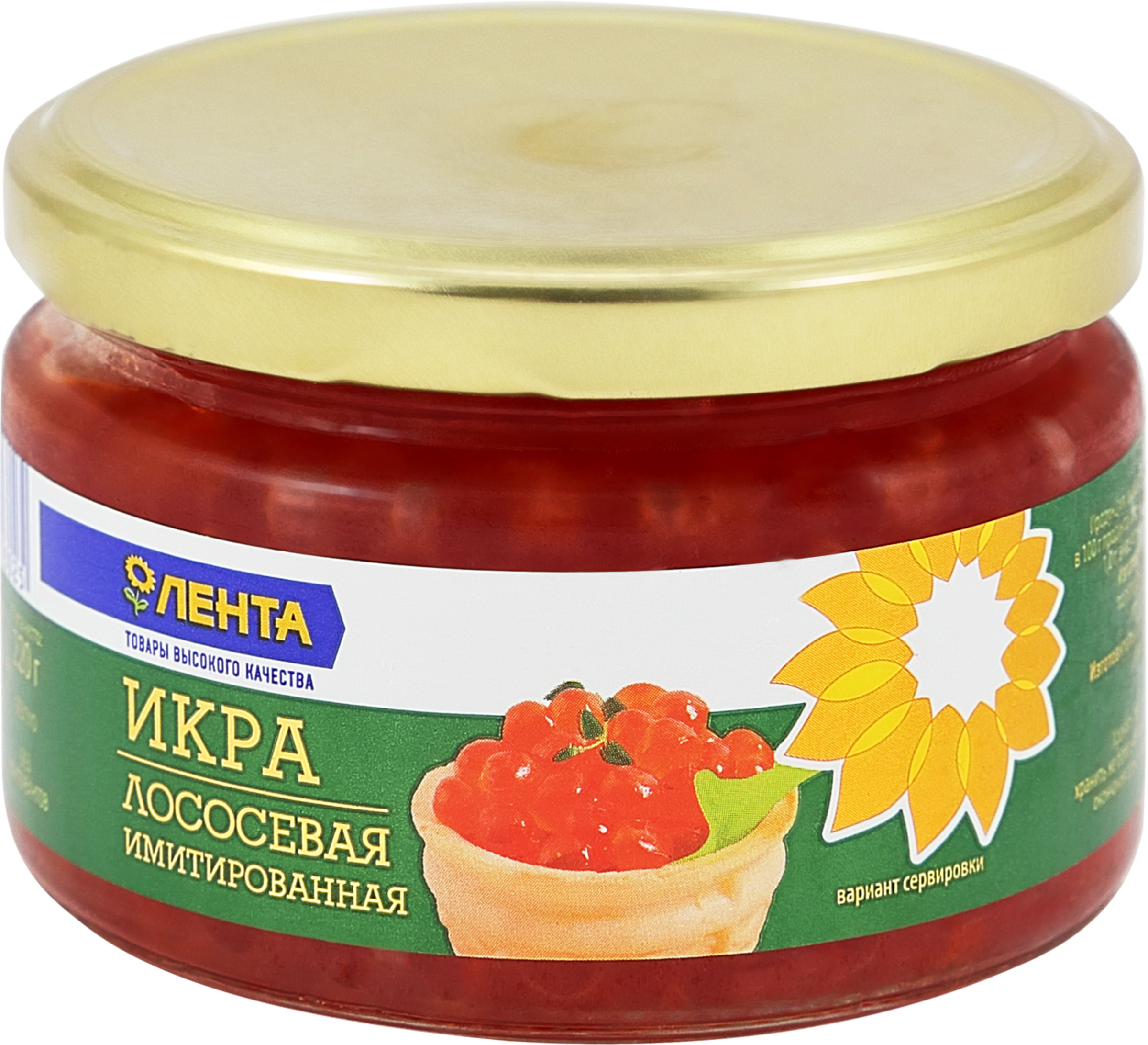 Изображение товара Икра лососевая имитированная ЛЕНТА, 220г