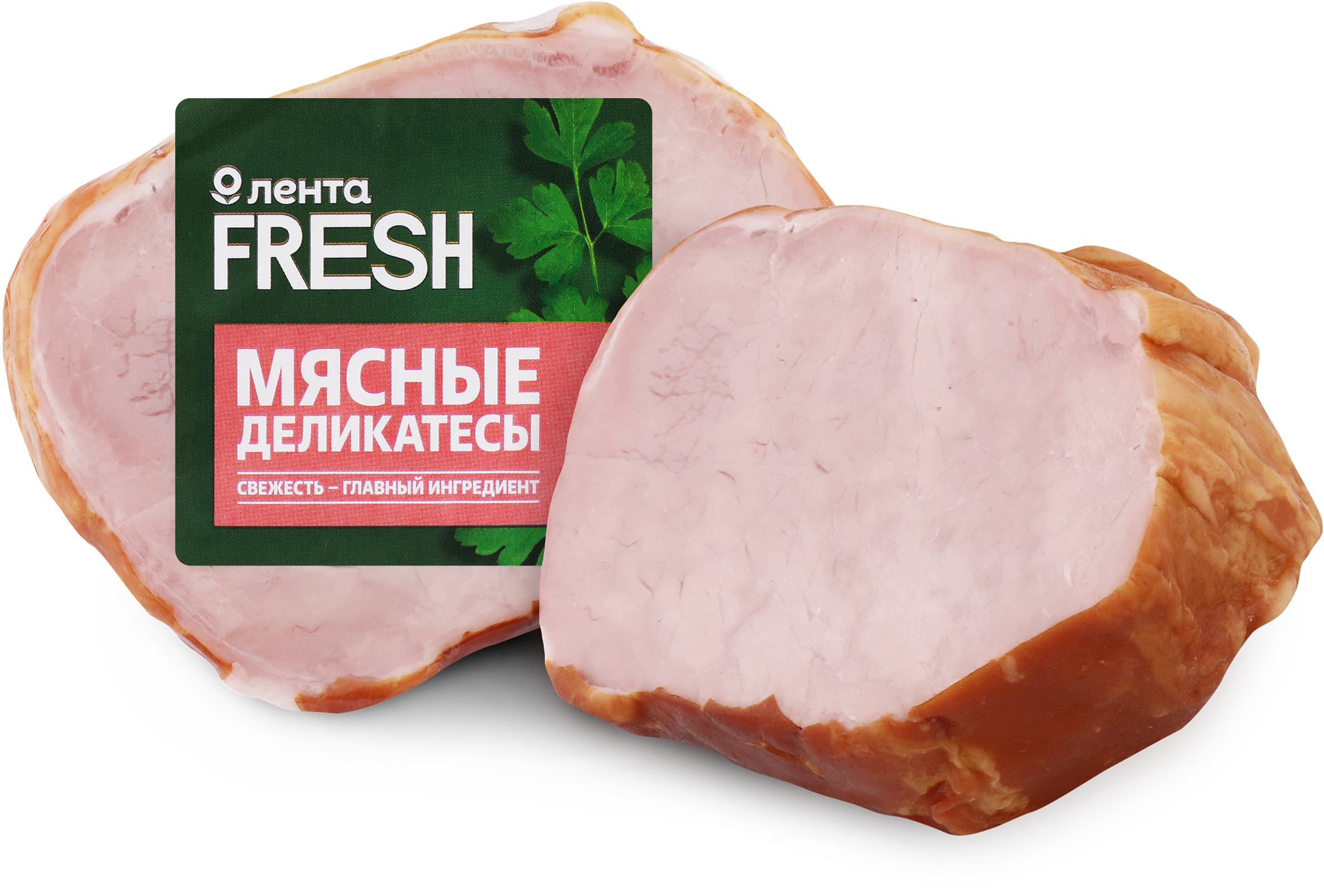 Изображение товара Карбонад копчено-вареный из свинины ЛЕНТА FRESH Традиционный, весовой, деликатесный мясной продукт