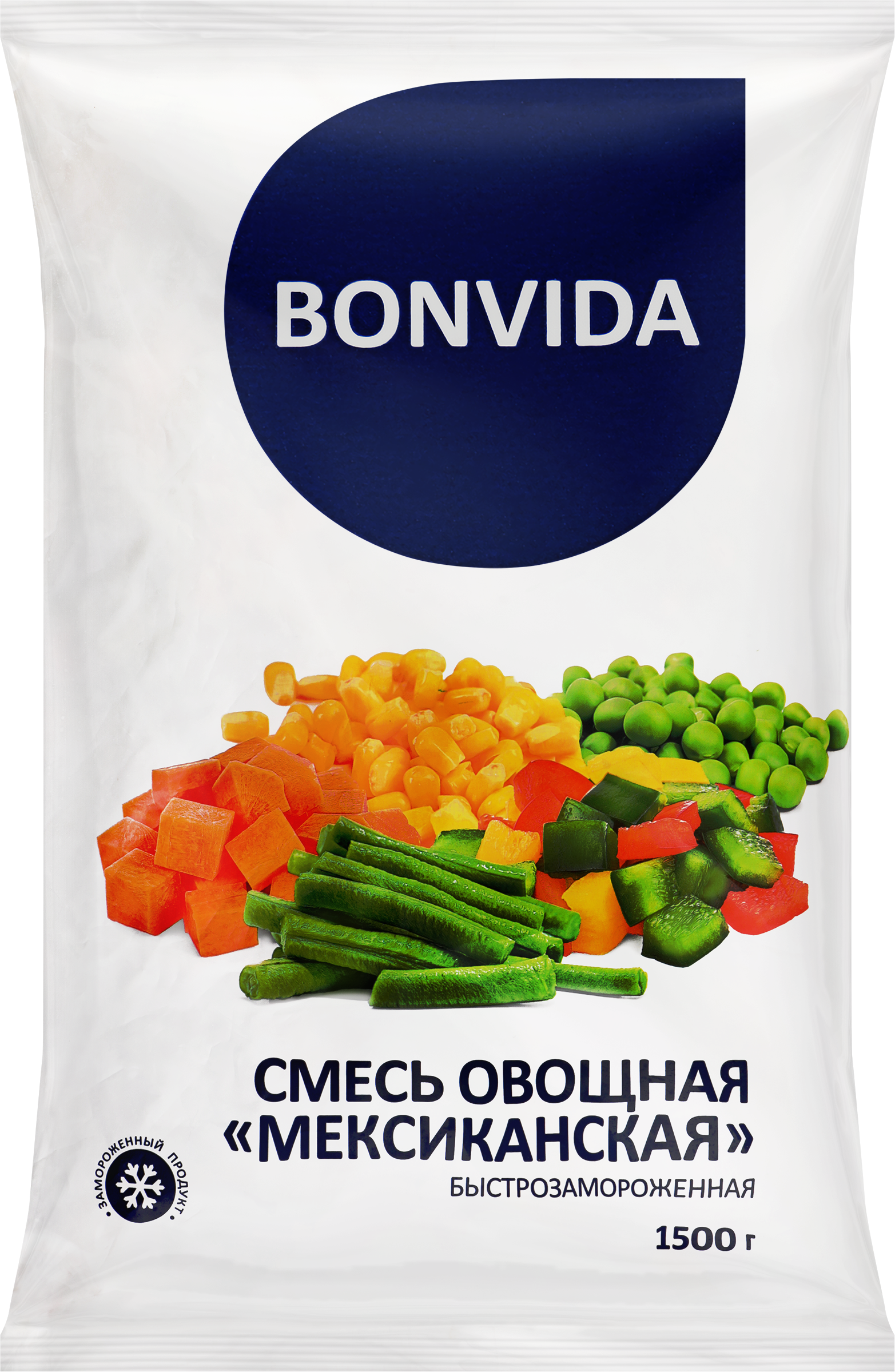 Изображение товара Смесь овощная BONVIDA Мексиканская, 1500г