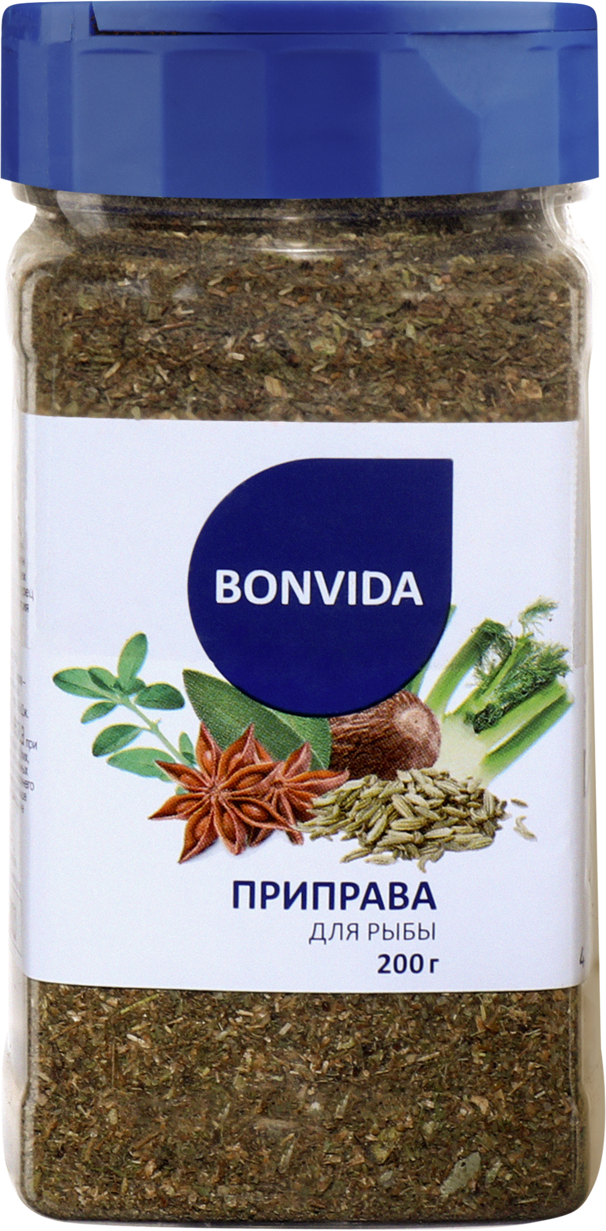 Изображение товара Приправа для рыбы BONVIDA 200г сухая специи для рыбных блюд