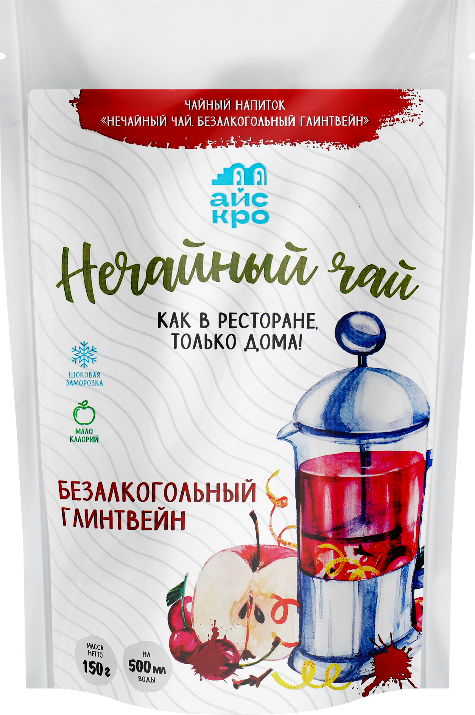 Изображение товара Чайный напиток замороженный АЙСКРО Нечайный чай Глинтвейн, 150г