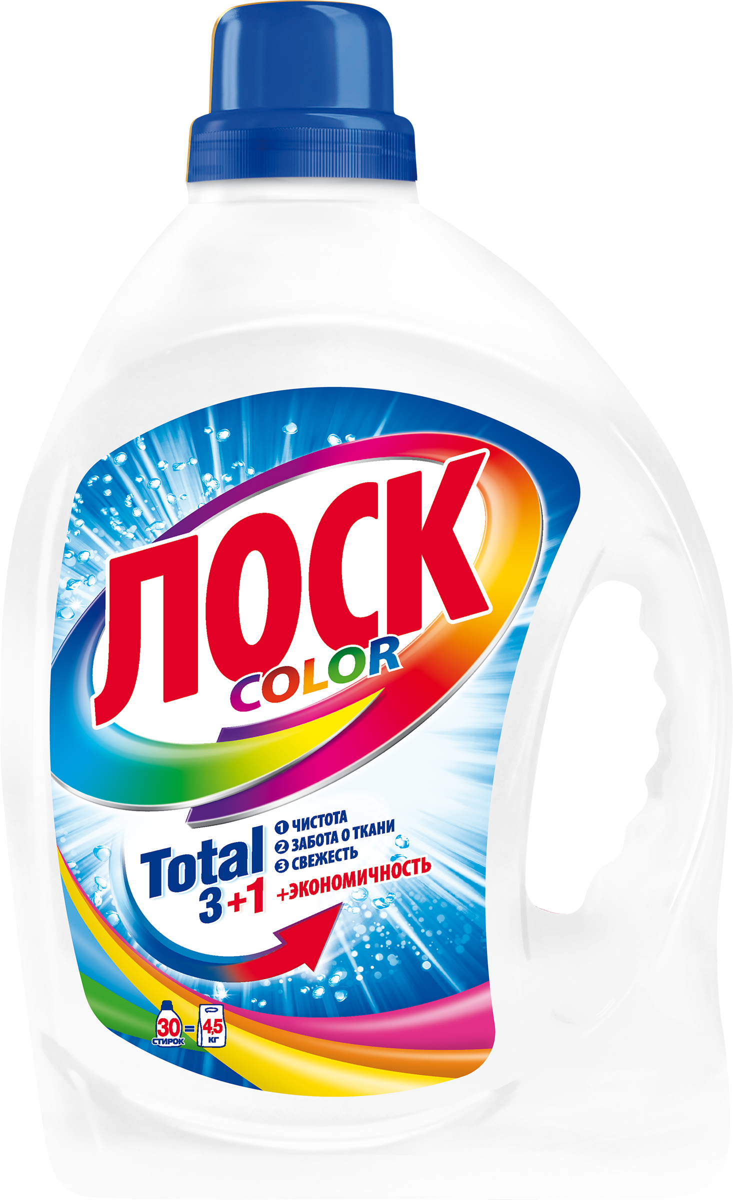 Изображение товара Гель для стирки цветного белья ЛОСК Color, 1.95л