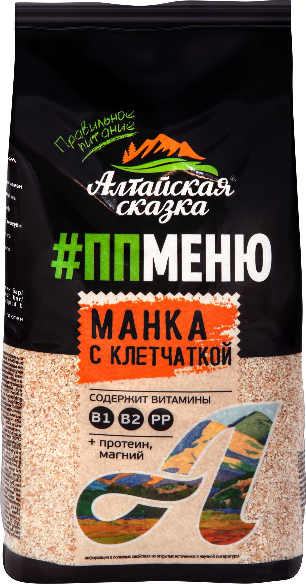 Изображение товара Крупа манная АЛТАЙСКАЯ СКАЗКА с клетчаткой, 550г