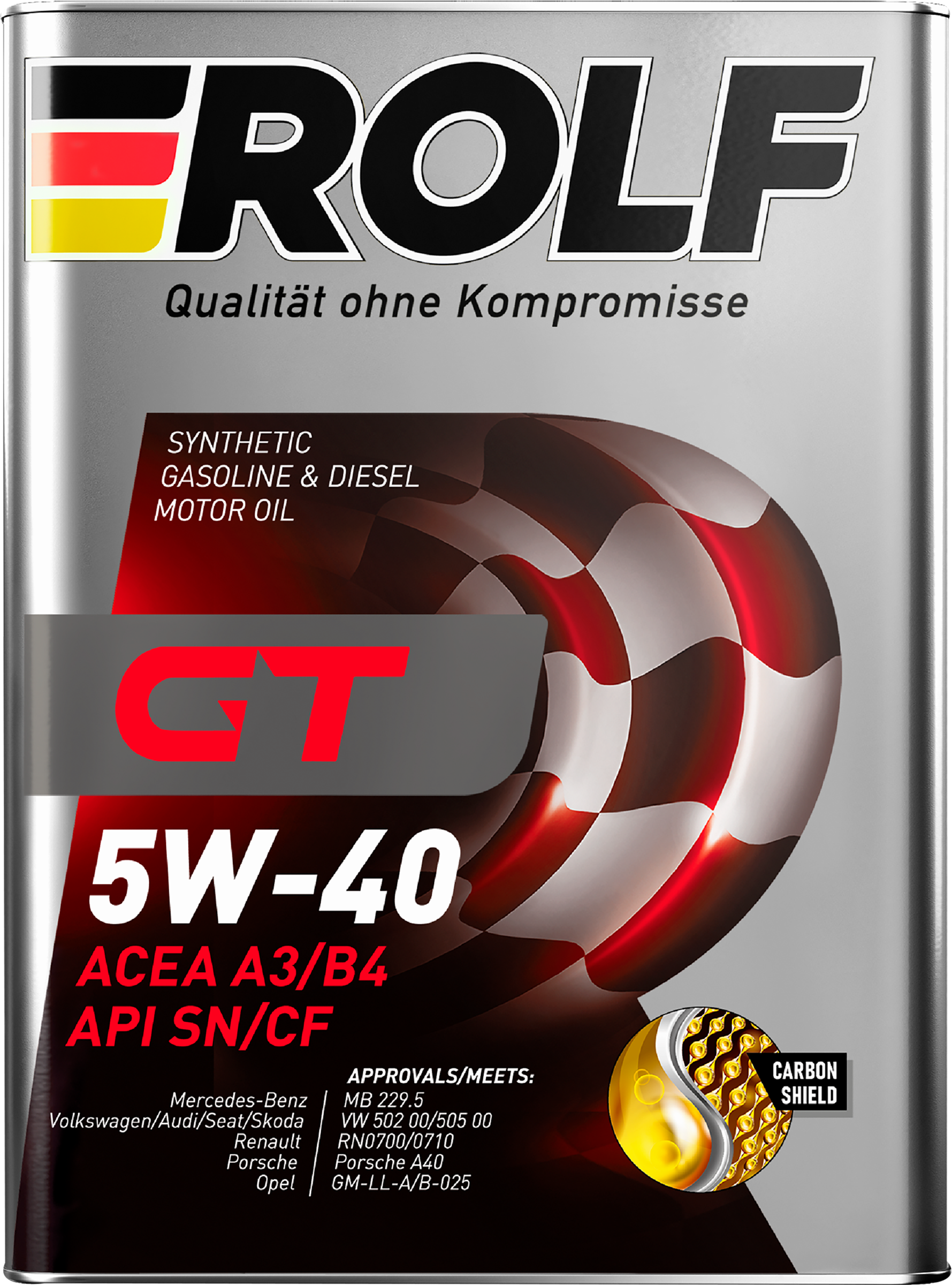Изображение товара Масло моторное ROLF GT SAE 5W-40 API SN/CF синтетическое 1л