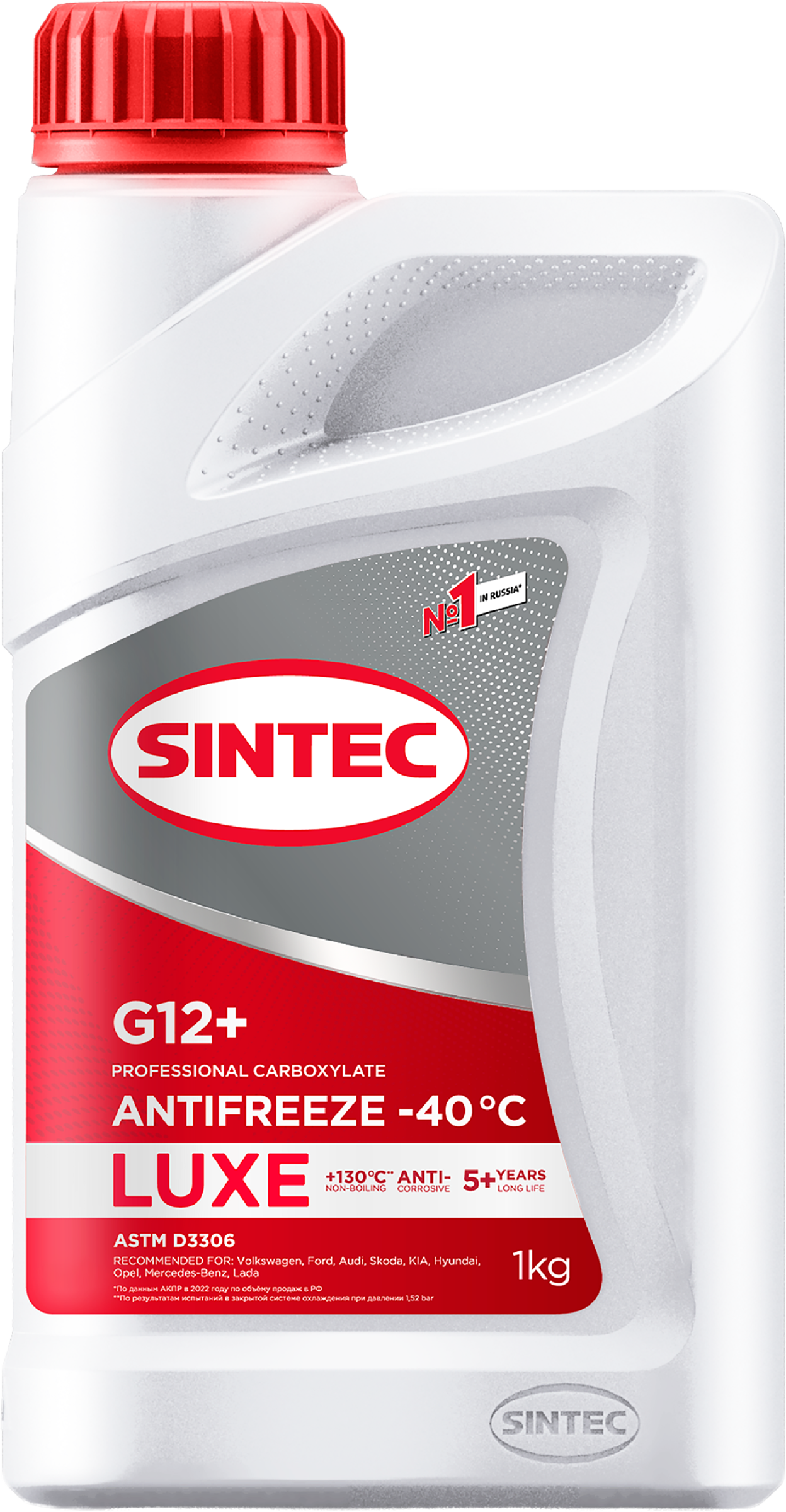 Изображение товара Антифриз SINTEC Antifreeze luxe G12+, 1кг для защиты системы охлаждения