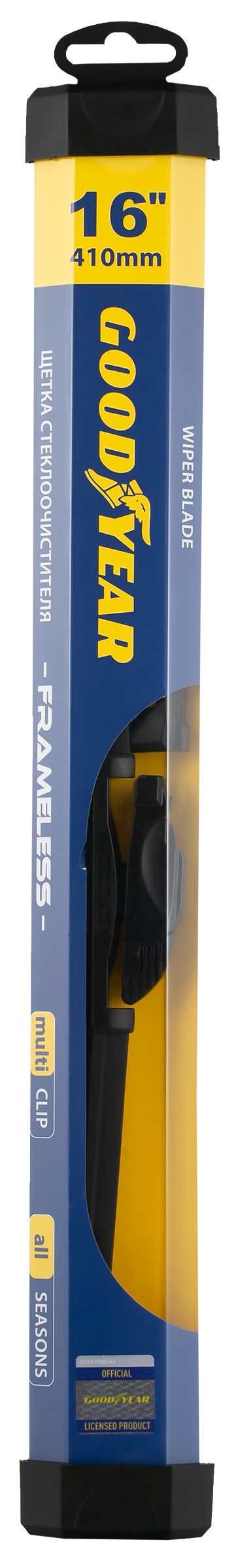 Изображение товара Щетка стеклоочистителя GOODYEAR Frameless 16/41 см с системой MultiClip