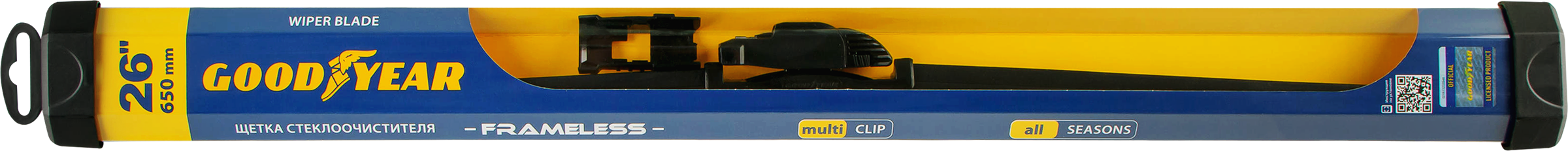 Изображение товара Щетка стеклоочистителя GOODYEAR Frameless бескаркасная 26/65см