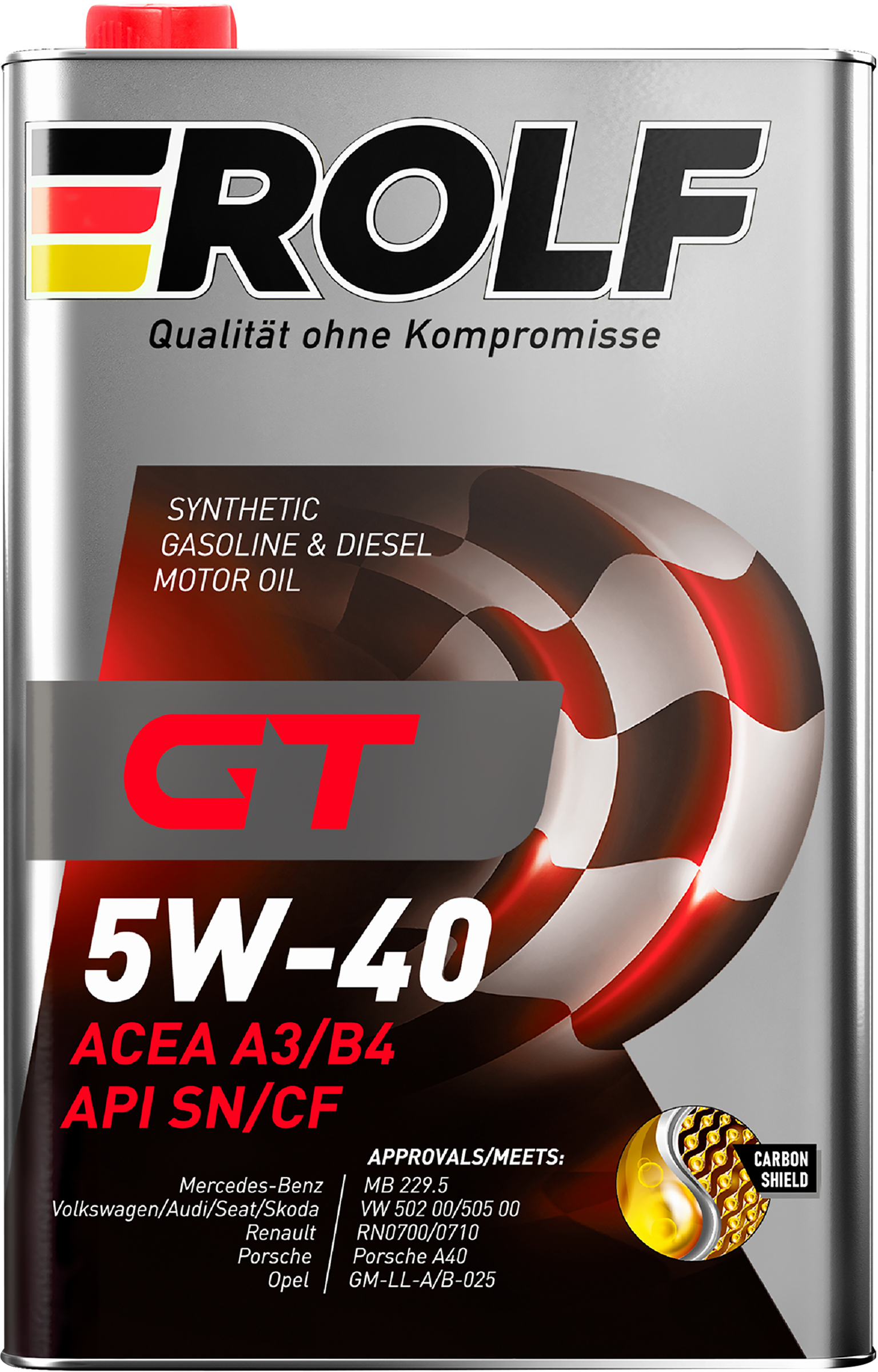 Изображение товара Масло моторное ROLF GT SAE 5W-40 синтетическое 4л для автолюбителей