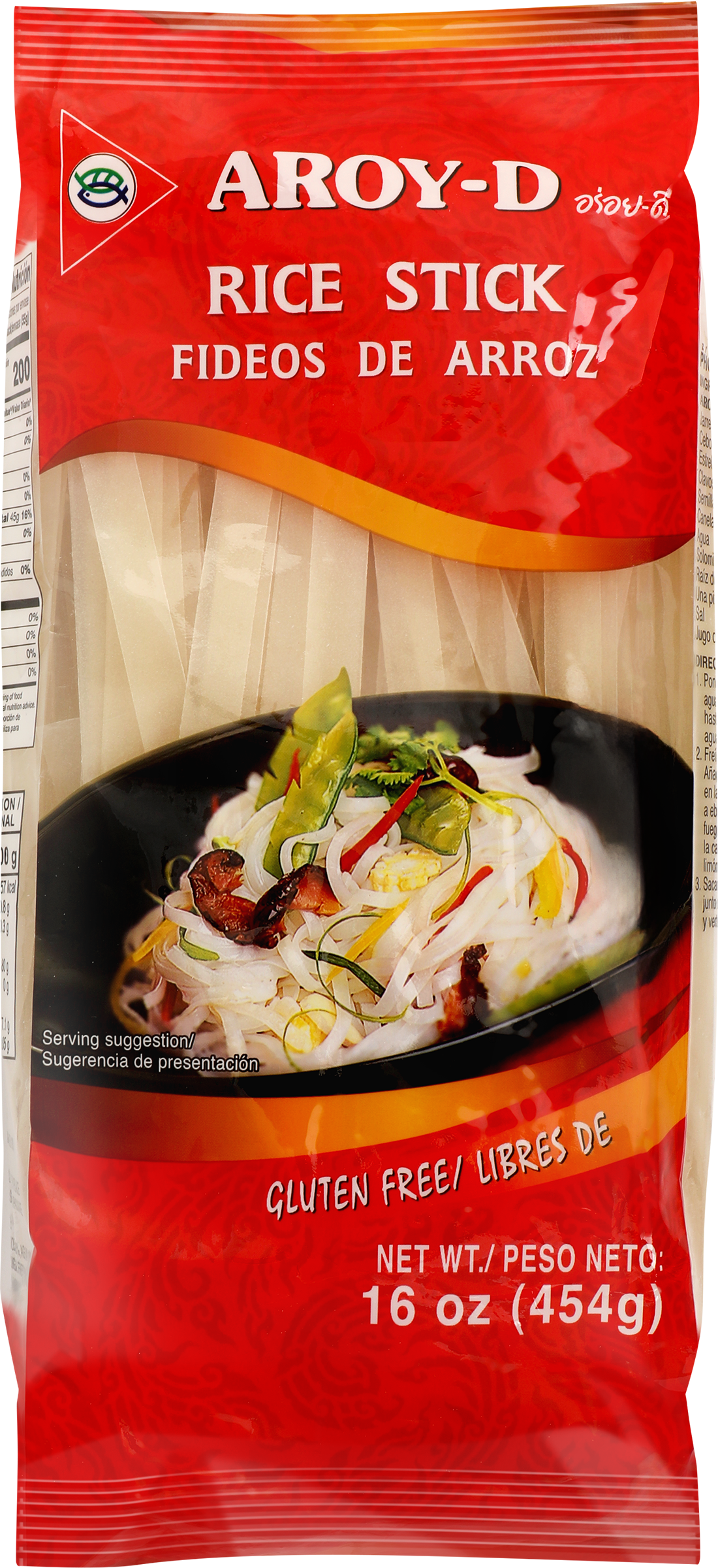 Изображение товара Лапша рисовая AROY-D 10мм, 454г