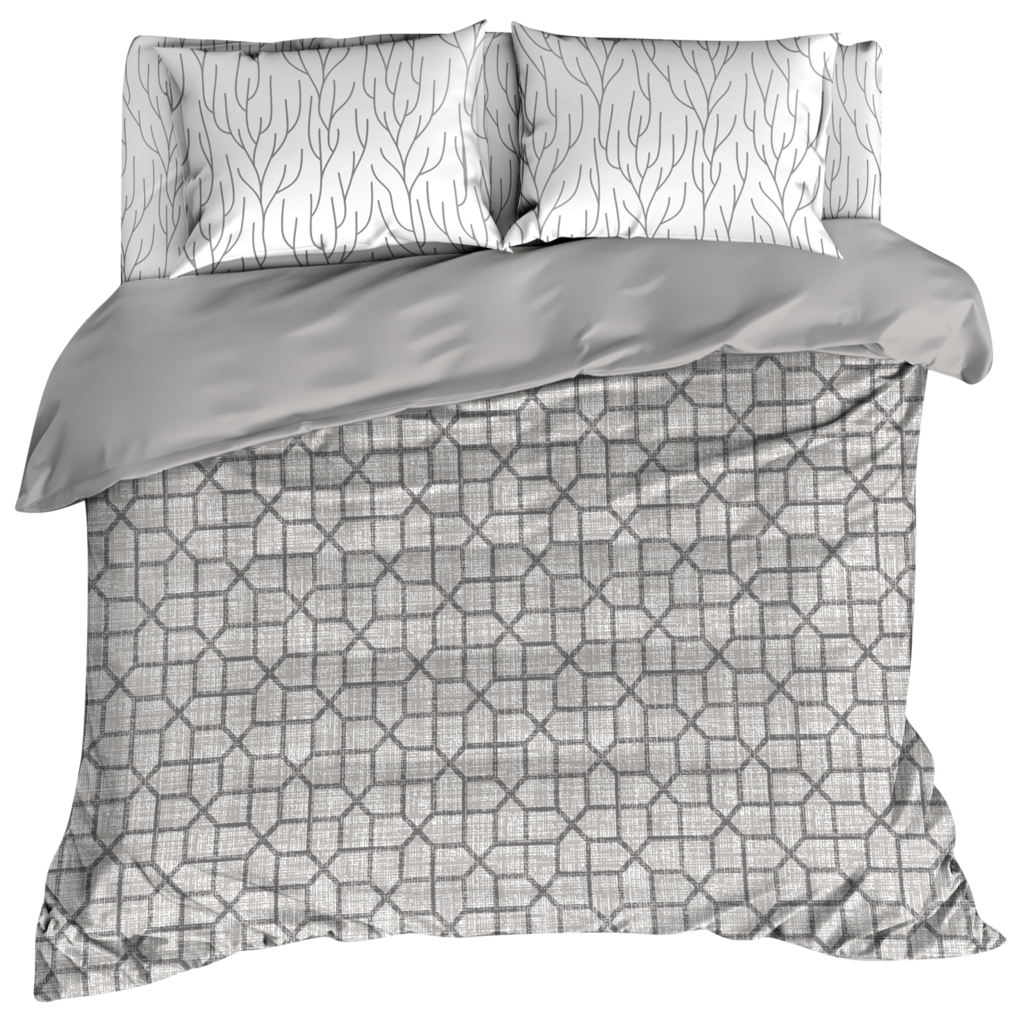 Изображение товара Комплект постельного белья HOMECLUB Gravity сатин Евро для комфортного сна