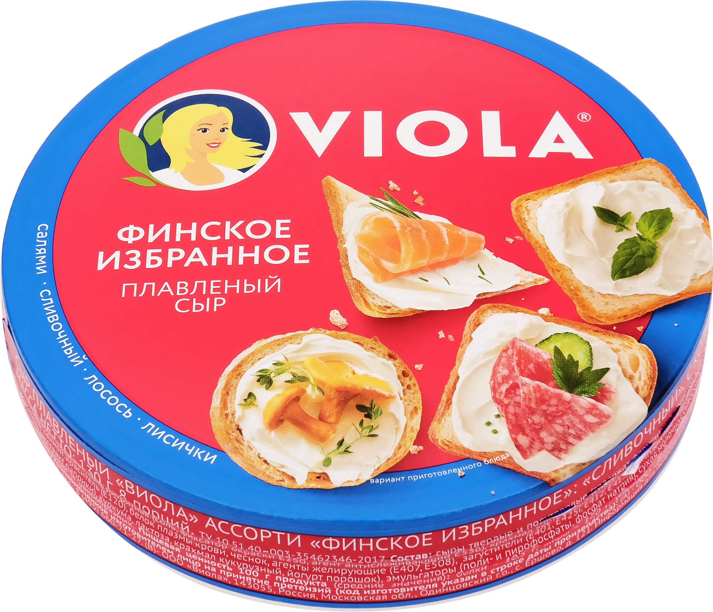 Изображение товара Сыр плавленый VIOLA Ассорти Финское избранное 45%, без змж, 130г