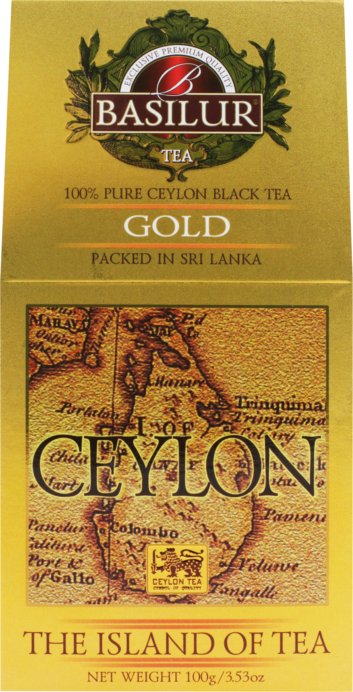 Изображение товара Чай черный BASILUR Остров Золотой Gold цейлонский байховый, листовой, 100г