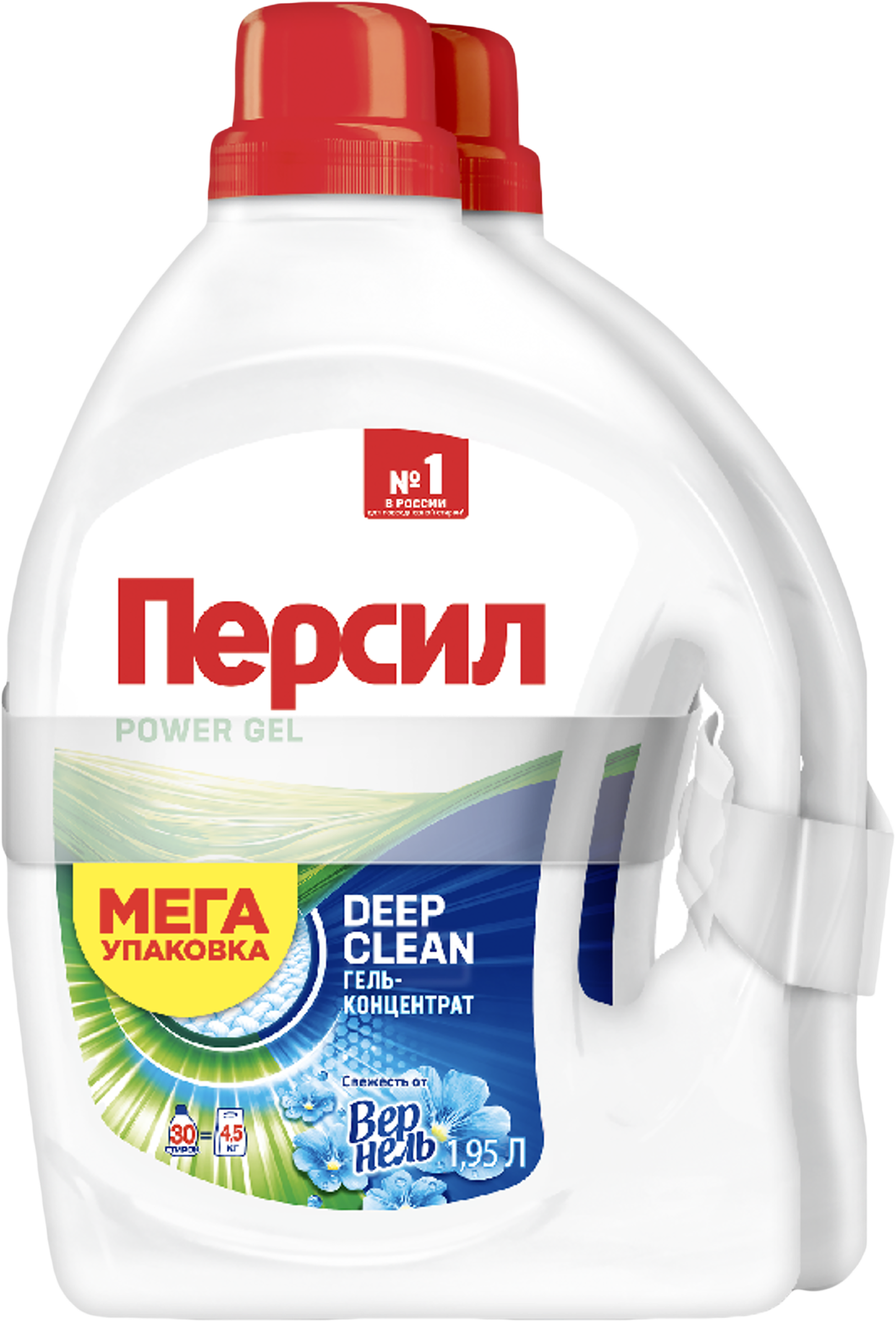 Изображение товара Гель для стирки белого белья ПЕРСИЛ Свежесть от ВЕРНЕЛЬ 2x1.95л