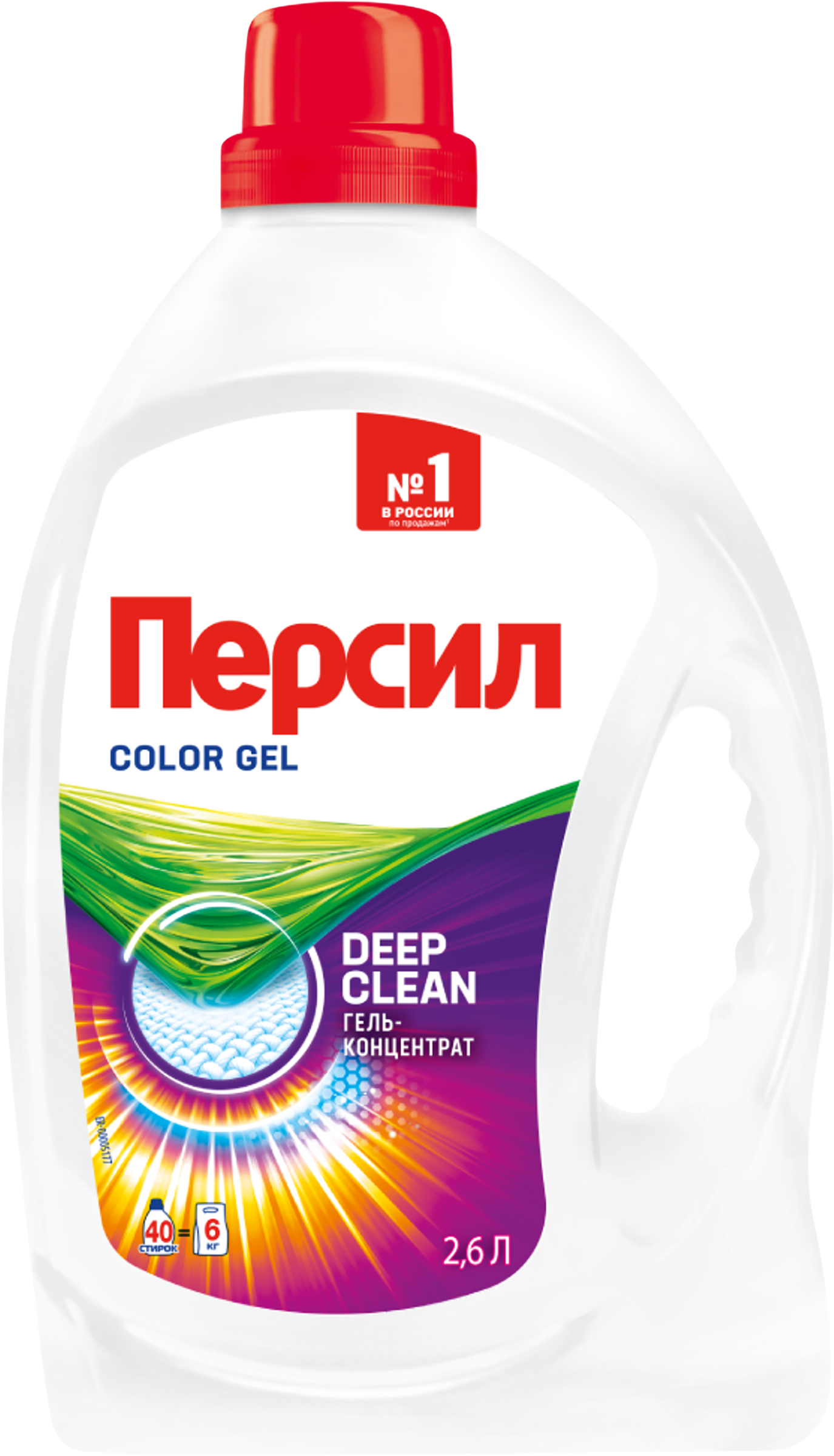 Изображение товара Гель для стирки цветного белья ПЕРСИЛ Color 2.6л для ярких цветов и деликатной стирки