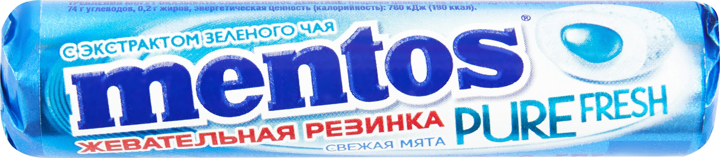 Изображение товара Жевательная резинка MENTOS Pure fresh со вкусом мяты 15,5г