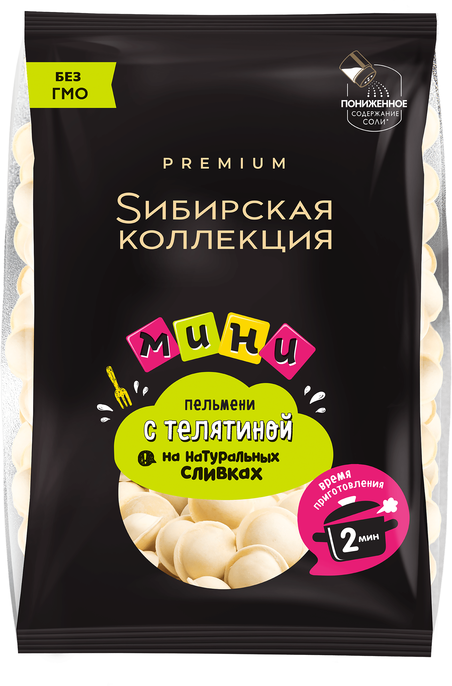 Изображение товара Пельмени СИБИРСКАЯ КОЛЛЕКЦИЯ Мини, 700г, замороженные, Категория Б