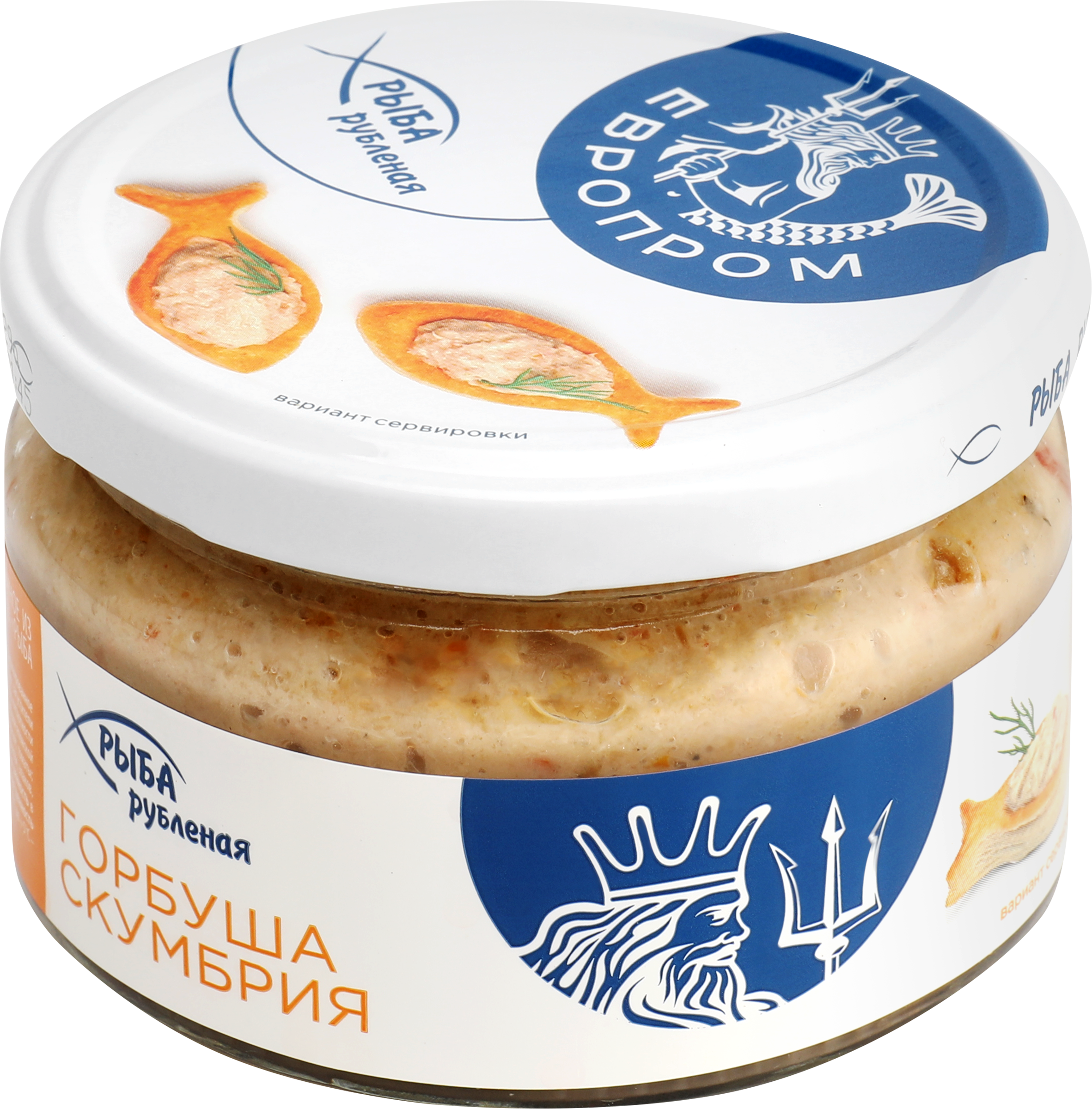 Изображение товара Горбуша-скумбрия ЕВРОПРОМ рубленая, 180г