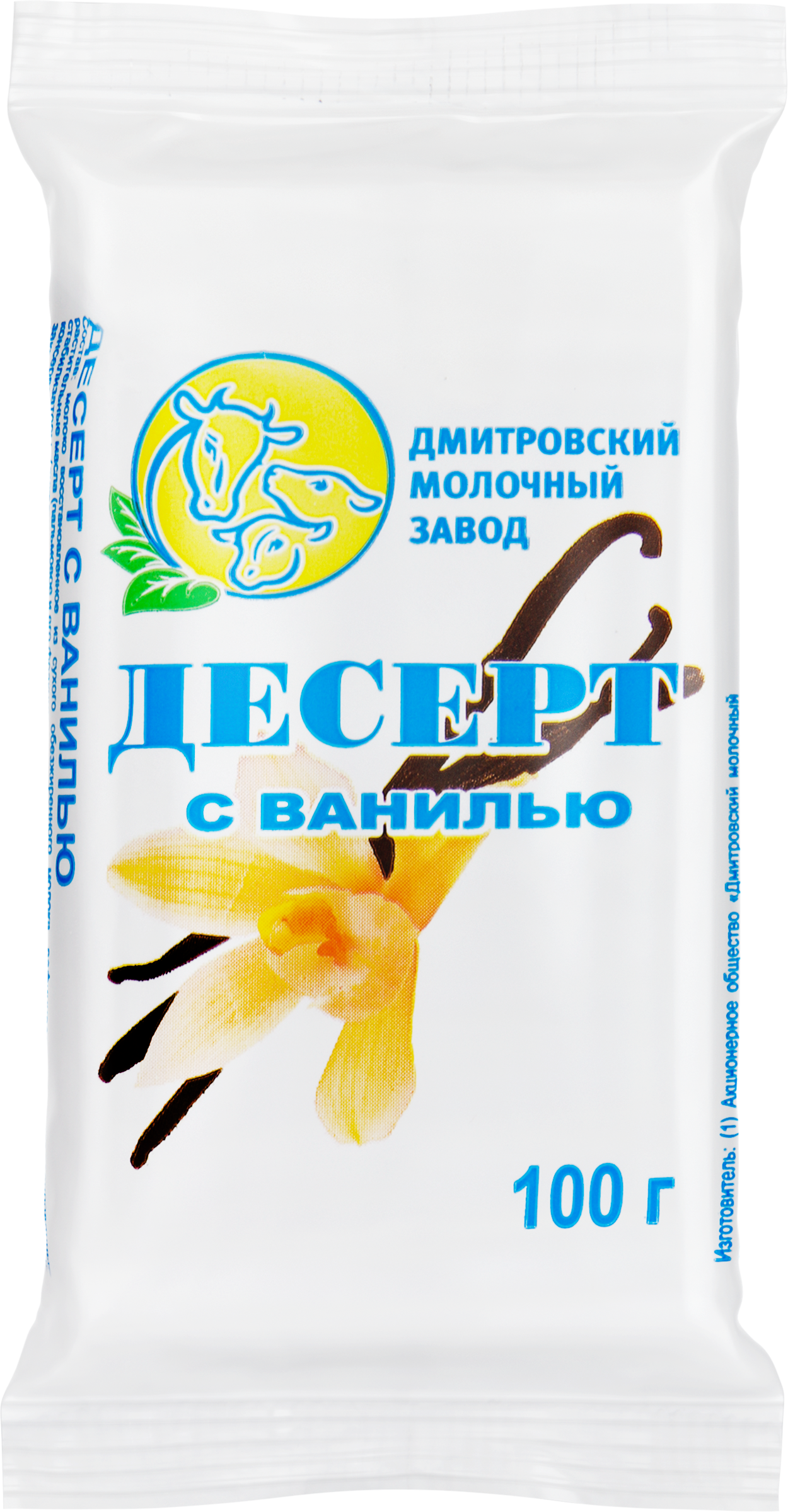 Изображение товара Десерт творожный ДМЗ со вкусом ванили 23% 100г