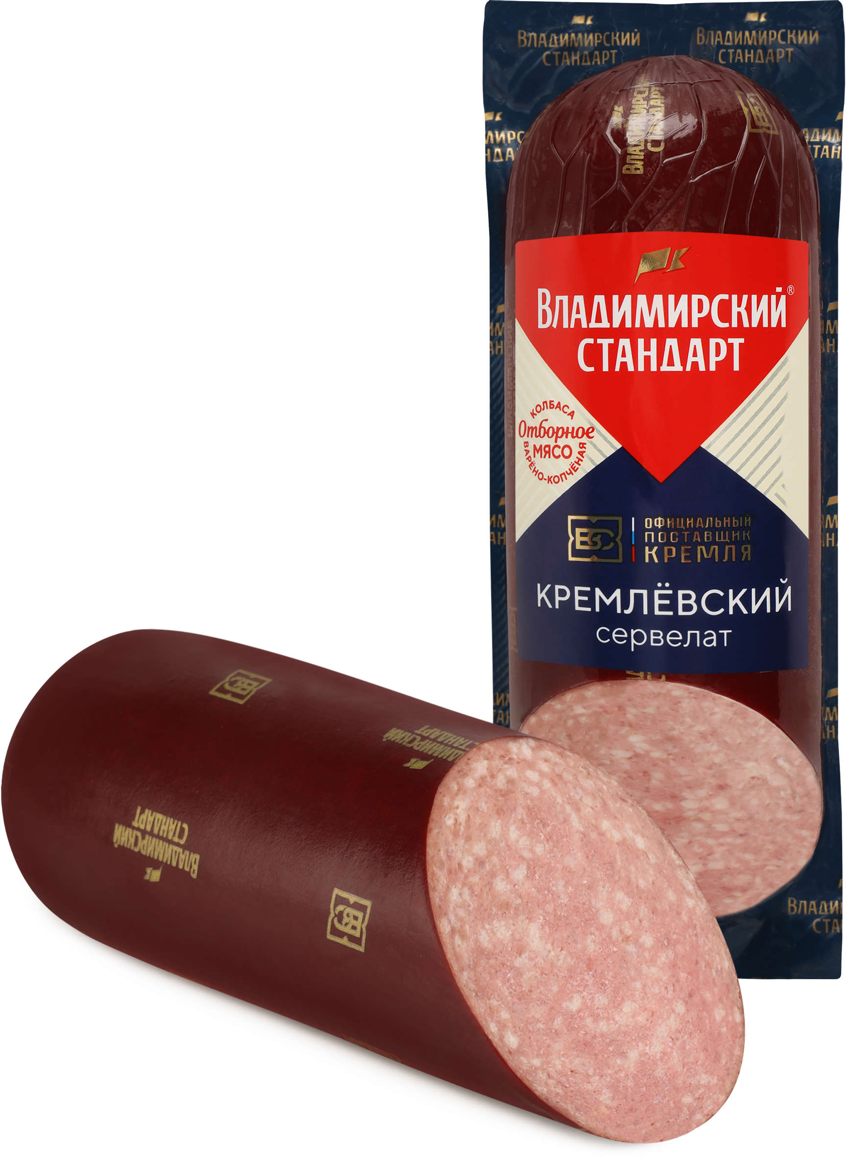 Изображение товара Сервелат Кремлевский 350 г Вакуумная упаковка Мясное изделие