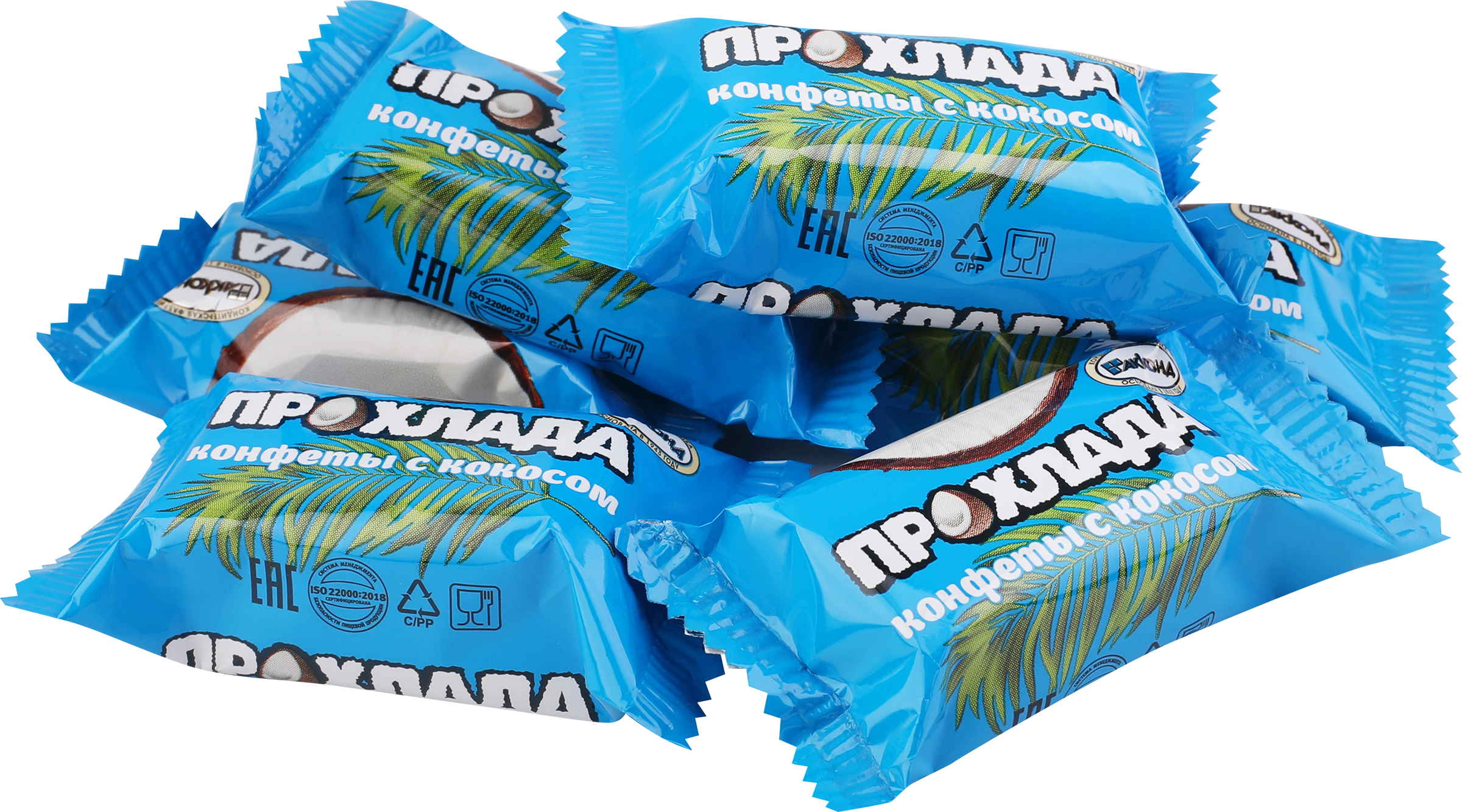 Изображение товара Конфеты АККОНД Прохлада с кокосом в молочной глазури