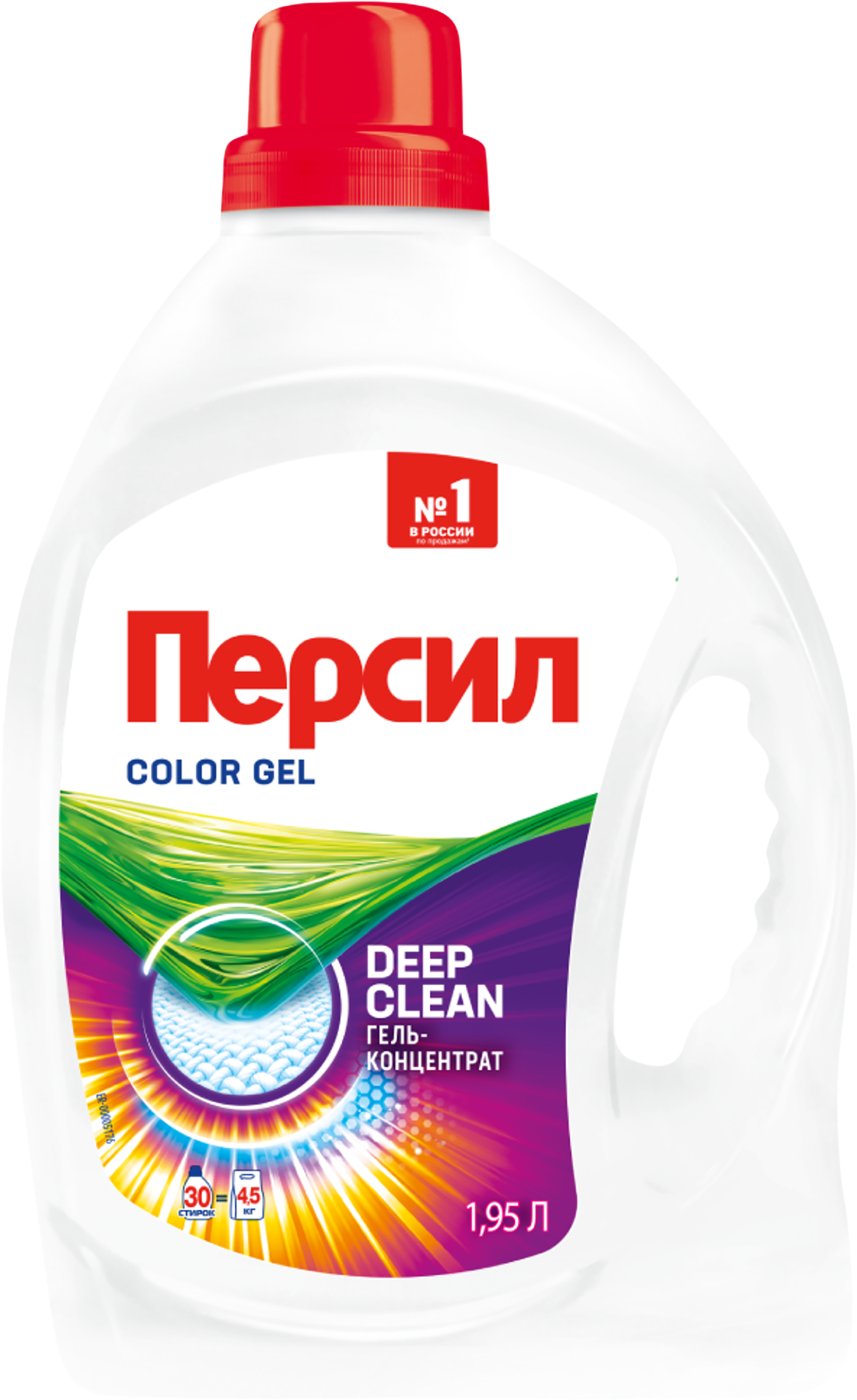 Изображение товара Гель для стирки цветного белья ПЕРСИЛ Color 1.95л для деликатной и яркой стирки