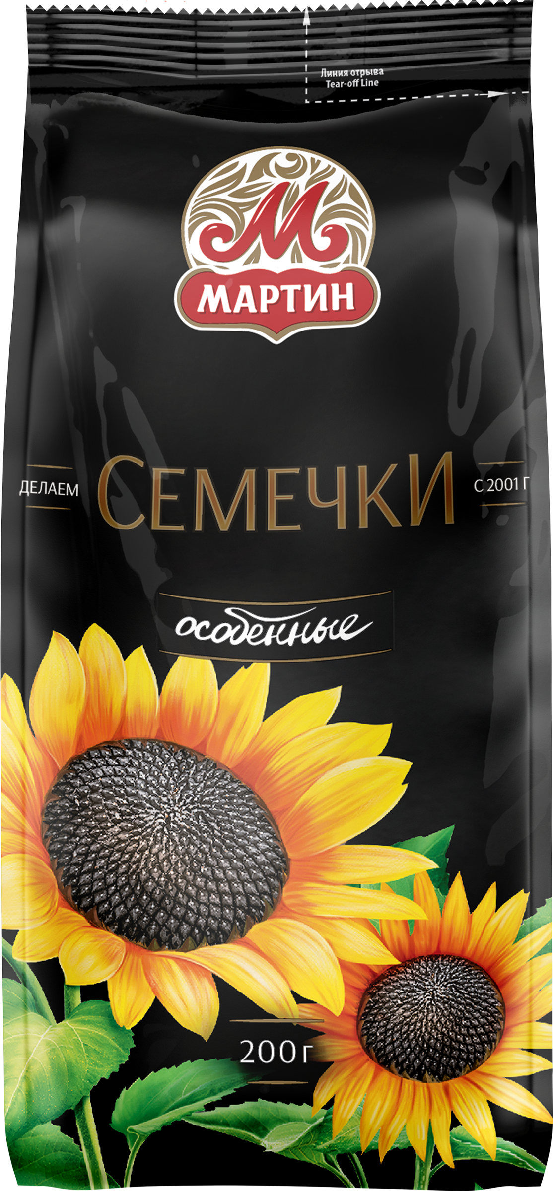 Изображение товара Семечки ОТ МАРТИНА Эксклюзив Особенные, отборные обжаренные без соли, 200г