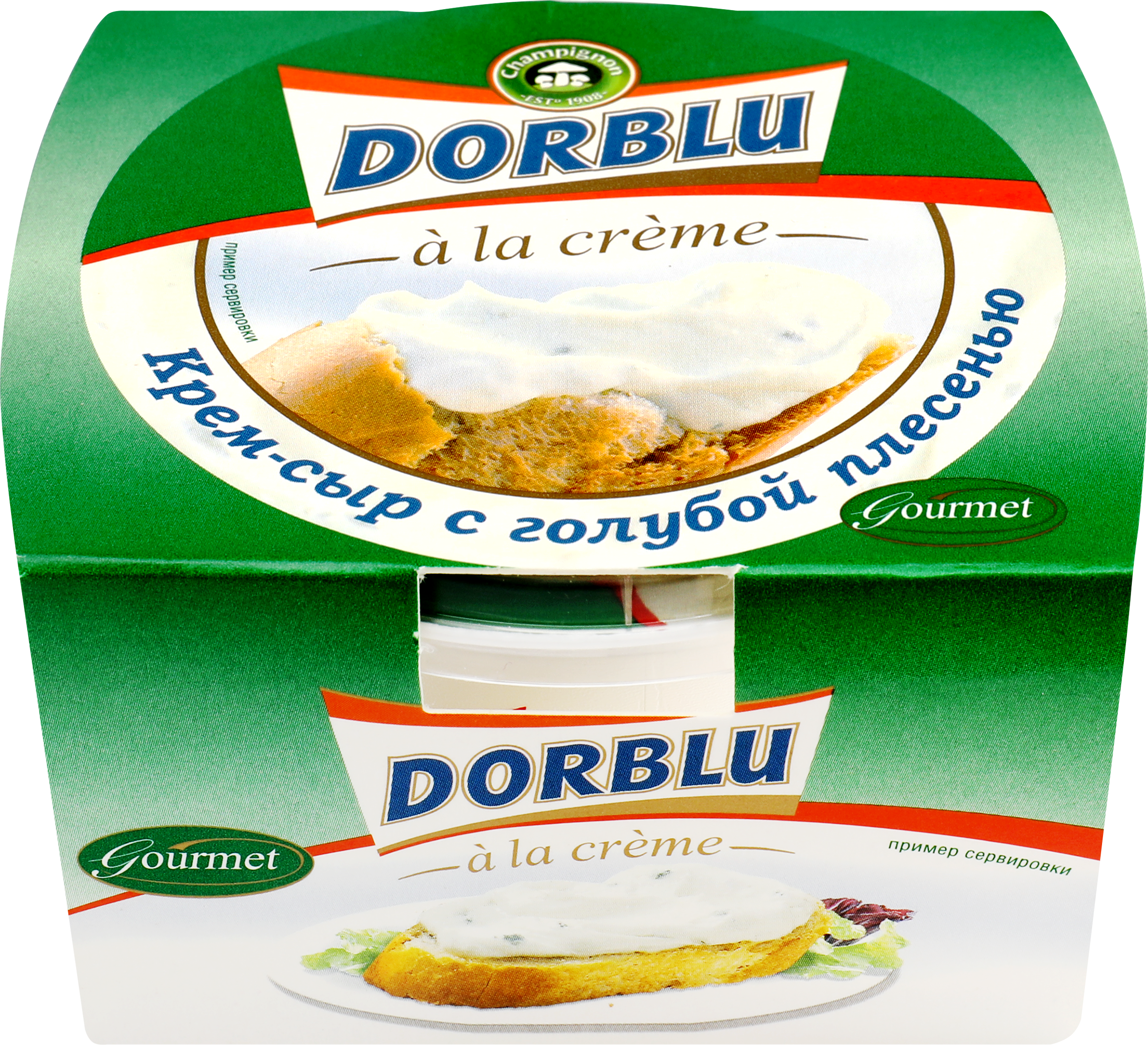 Изображение товара Крем-сыр DORBLU A la creme с голубой плесенью 65%, без змж, 80г