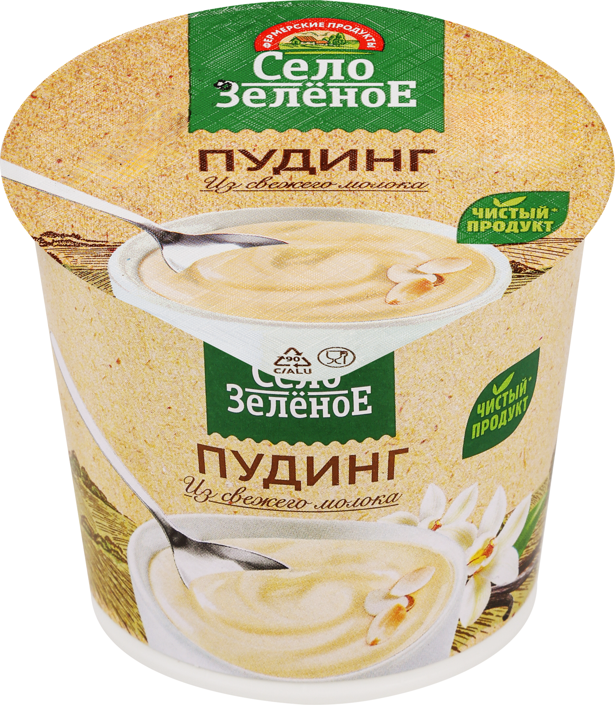 Изображение товара Пудинг СЕЛО ЗЕЛЕНОЕ Ваниль 3%, без змж, 120г