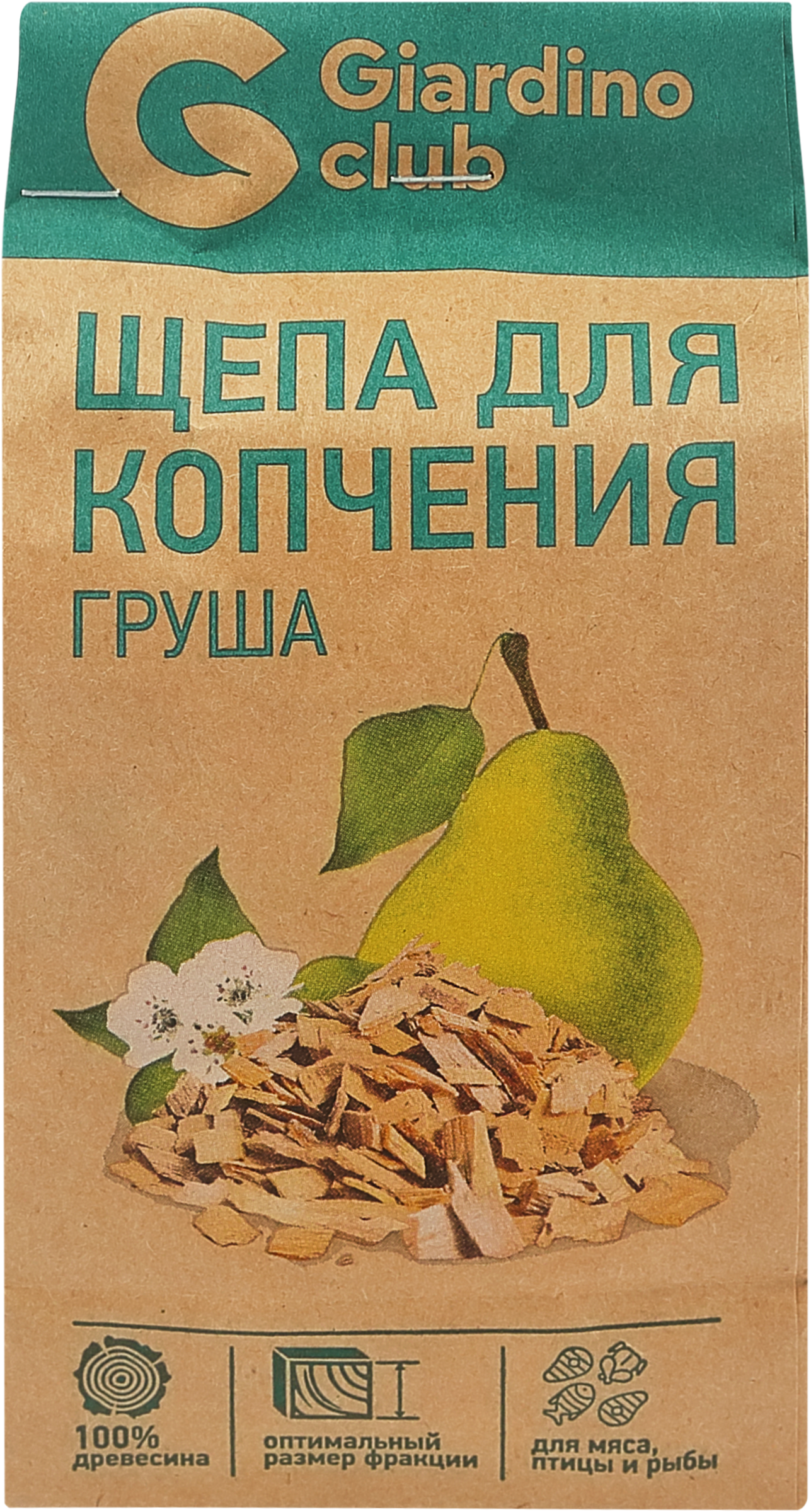 Изображение товара Щепа для копчения GIARDINO CLUB Груша, Арт. 69631, 200г